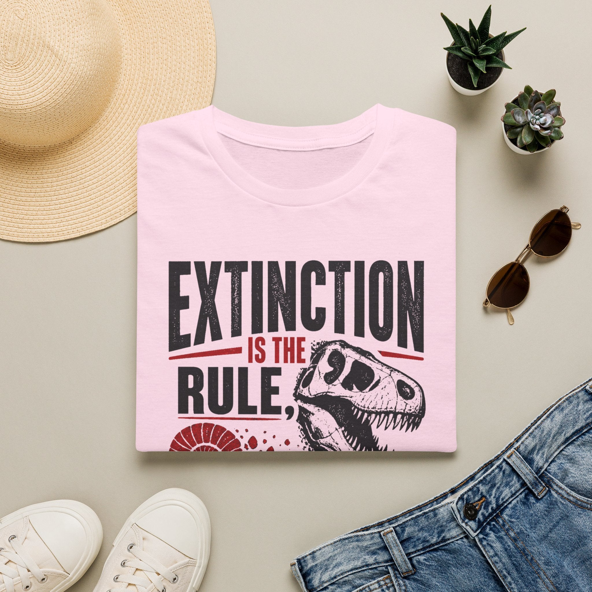 Extinction Is the Rule — Dinosaur Graphic T-Shirt