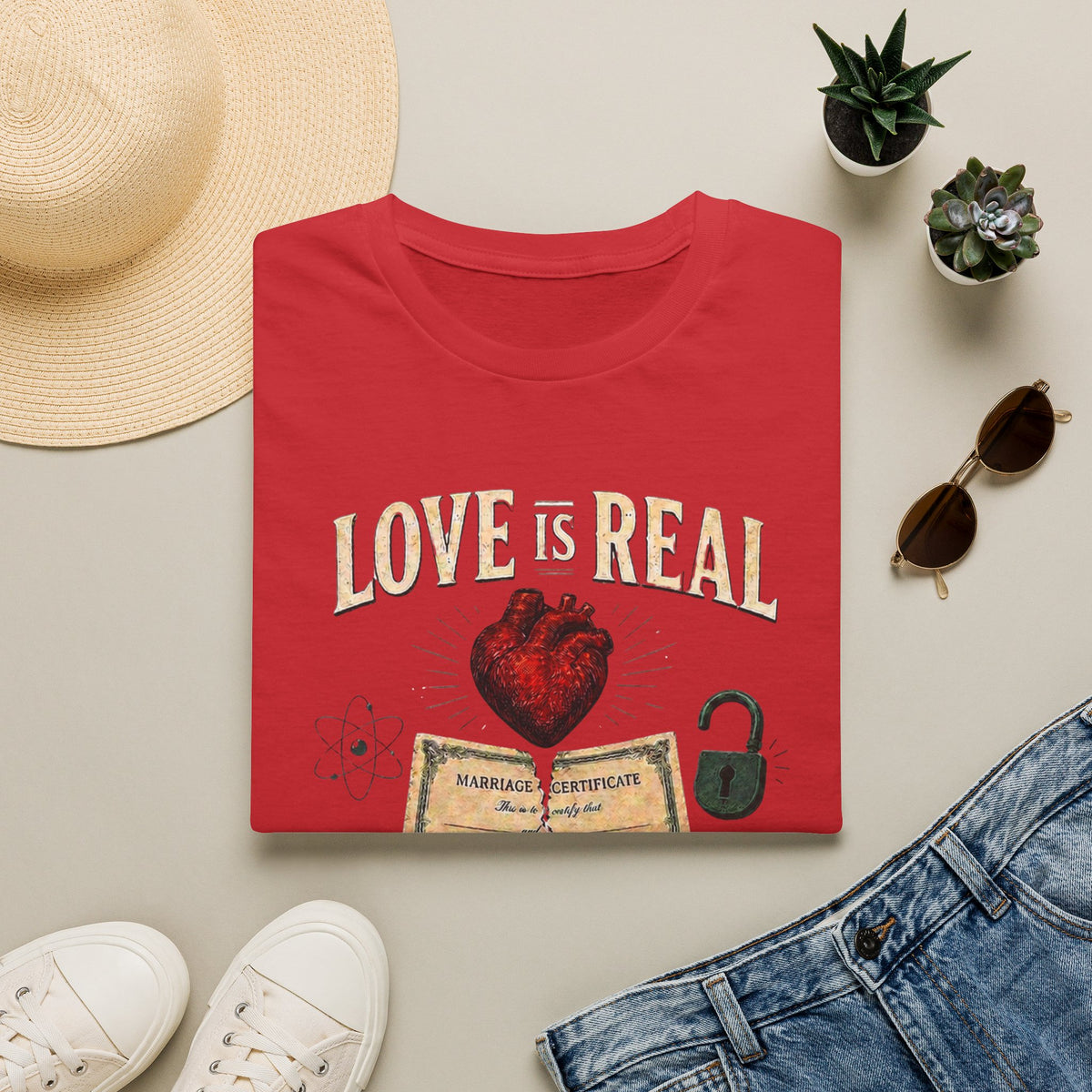 Love Is Real, Contracts Are Optional Graphic Tee