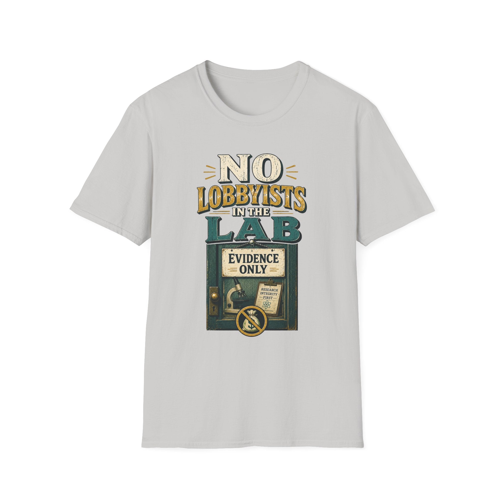 "No Lobbyists in the Lab" Vintage Science Tee