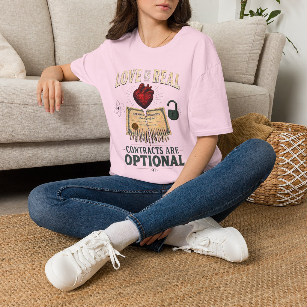 Love Is Real, Contracts Are Optional Graphic Tee