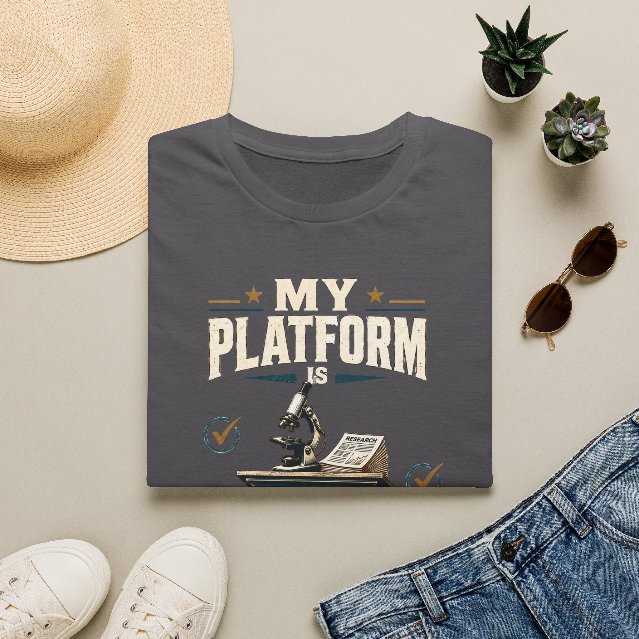 Peer Review T-Shirt — “My Platform is Peer Review” Science Graphic Tee