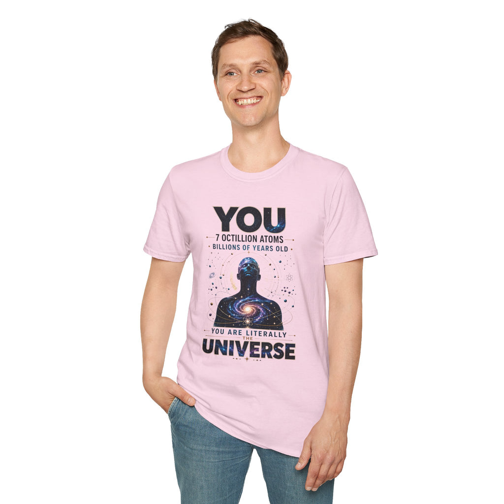 T-Shirt — "YOU: 7 Octillion Atoms, Billions of Years Old" Inspirational Science Tee