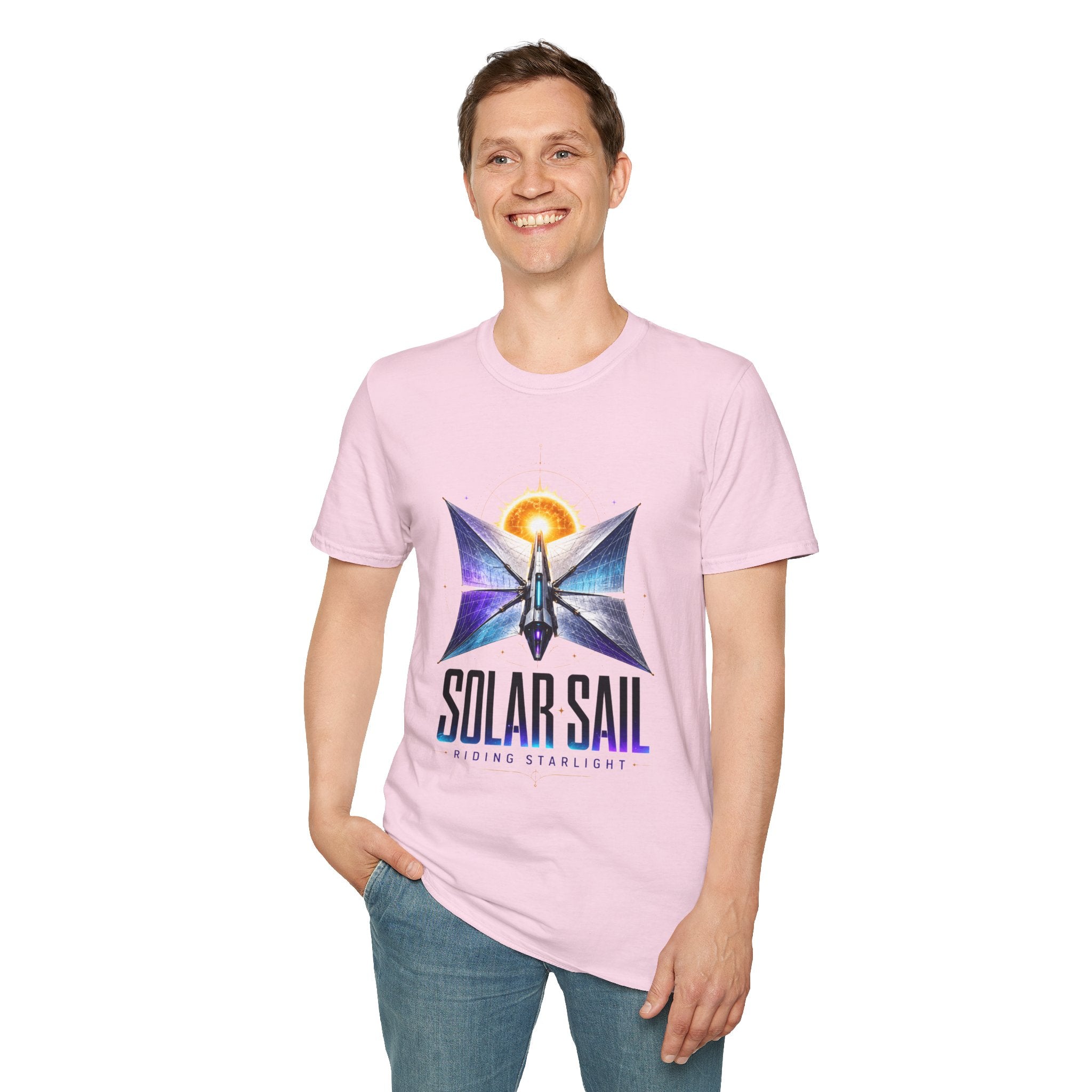 Solar Sail T‑Shirt — Spacecraft Butterfly Graphic ("Solar Sail")