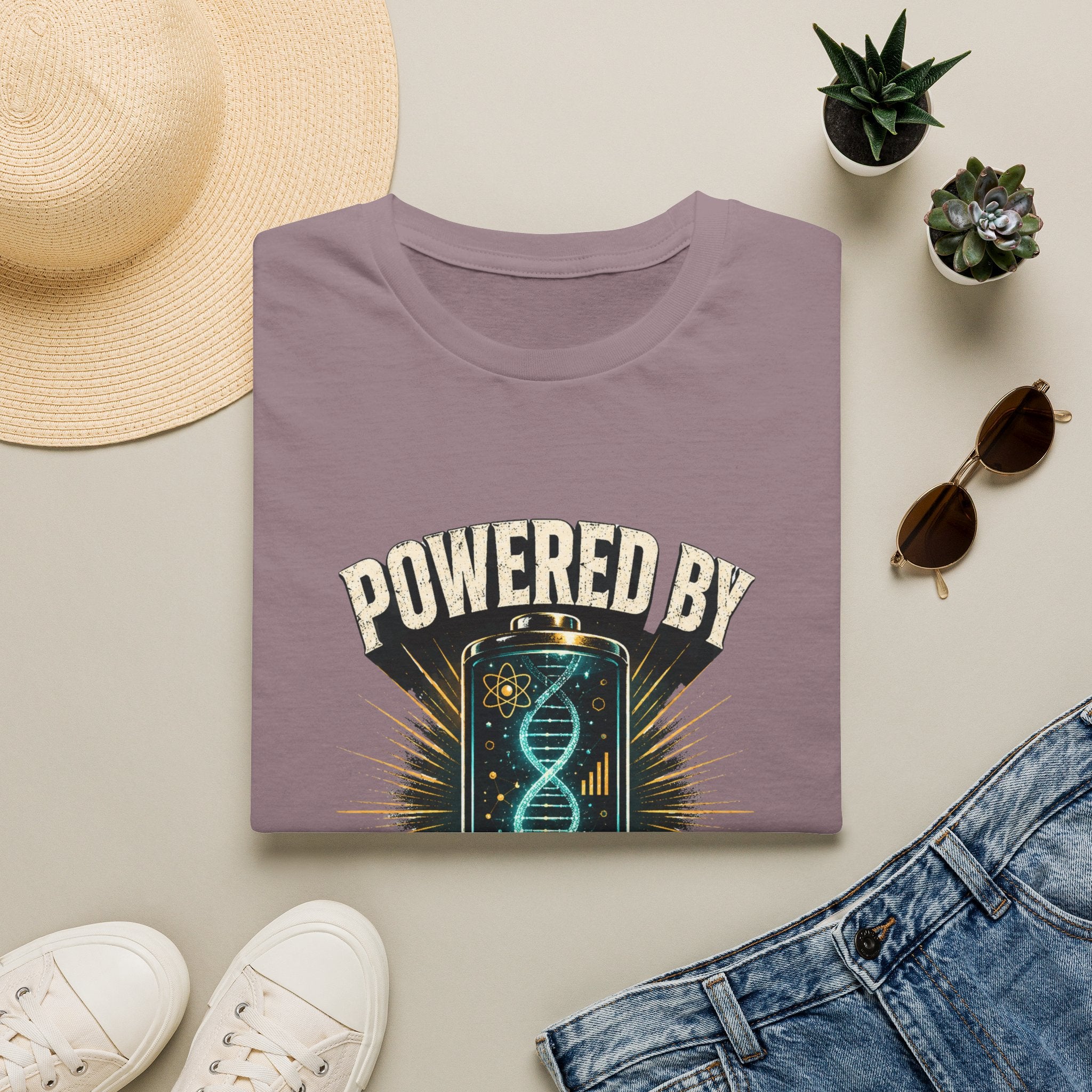 Powered By Evidence T-Shirt — Science DNA Retro Graphic Tee