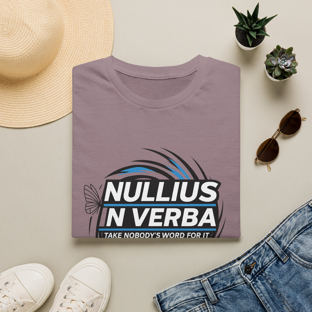 "Nullius in Verba" Latin Motto Tee (I Take Nobody’s Word For It)