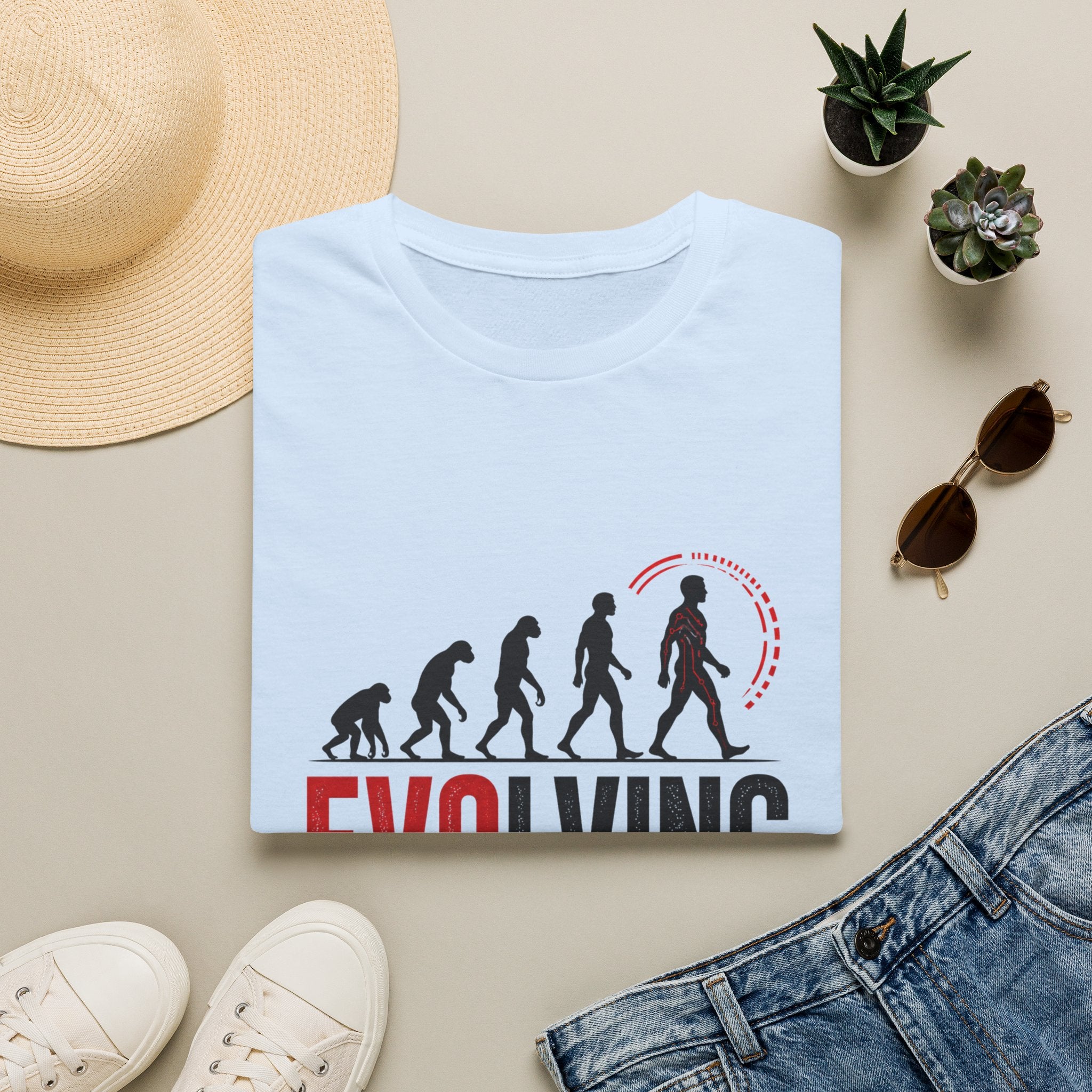 Evolving Please Wait T-Shirt — Evolution Graphic Tee