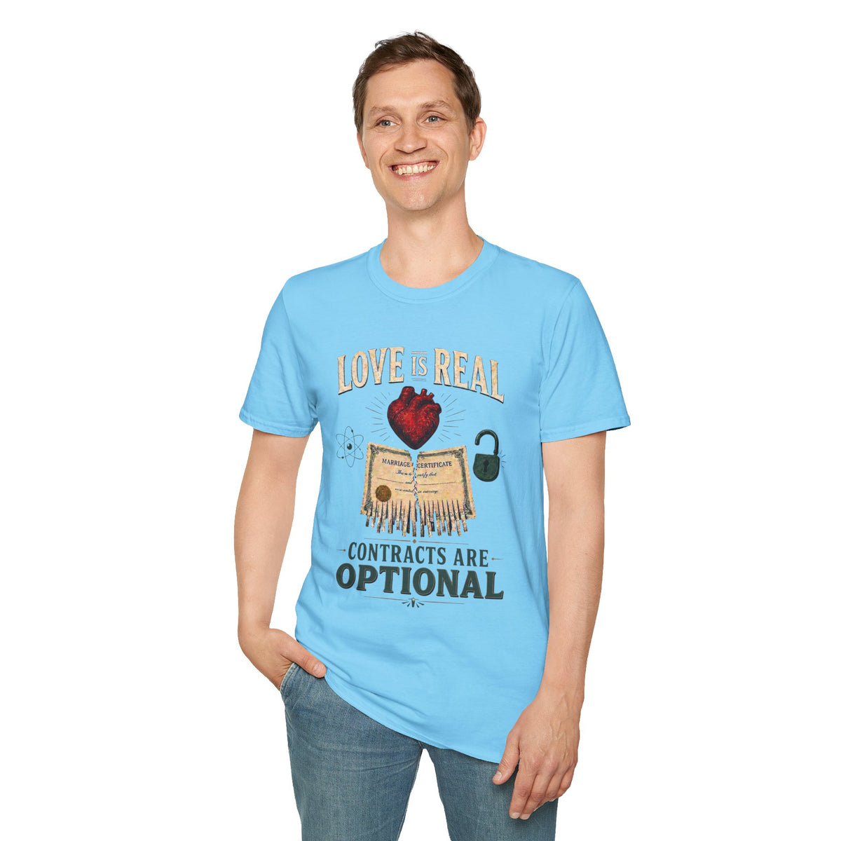 Love Is Real, Contracts Are Optional Graphic Tee