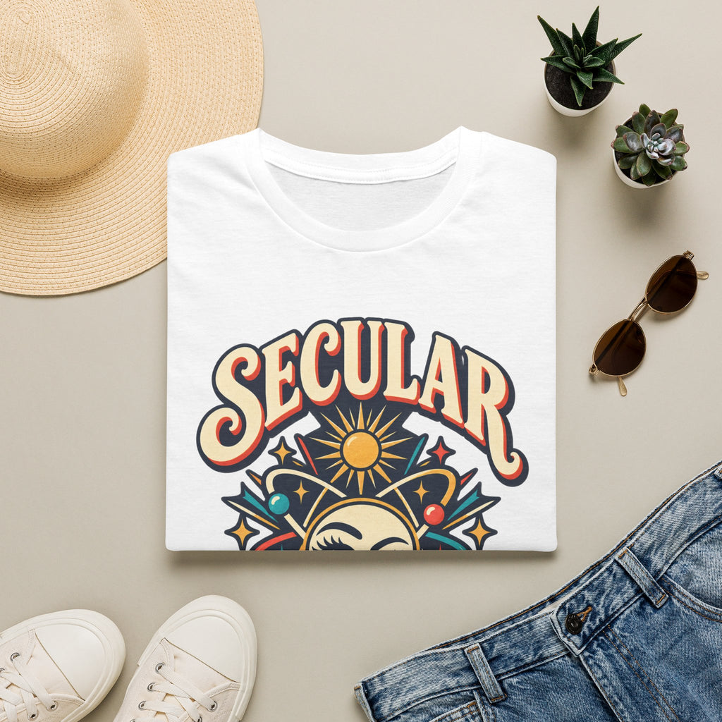 Secular Is Sexy T-Shirt — Retro Spiritual Sun Graphic Tee