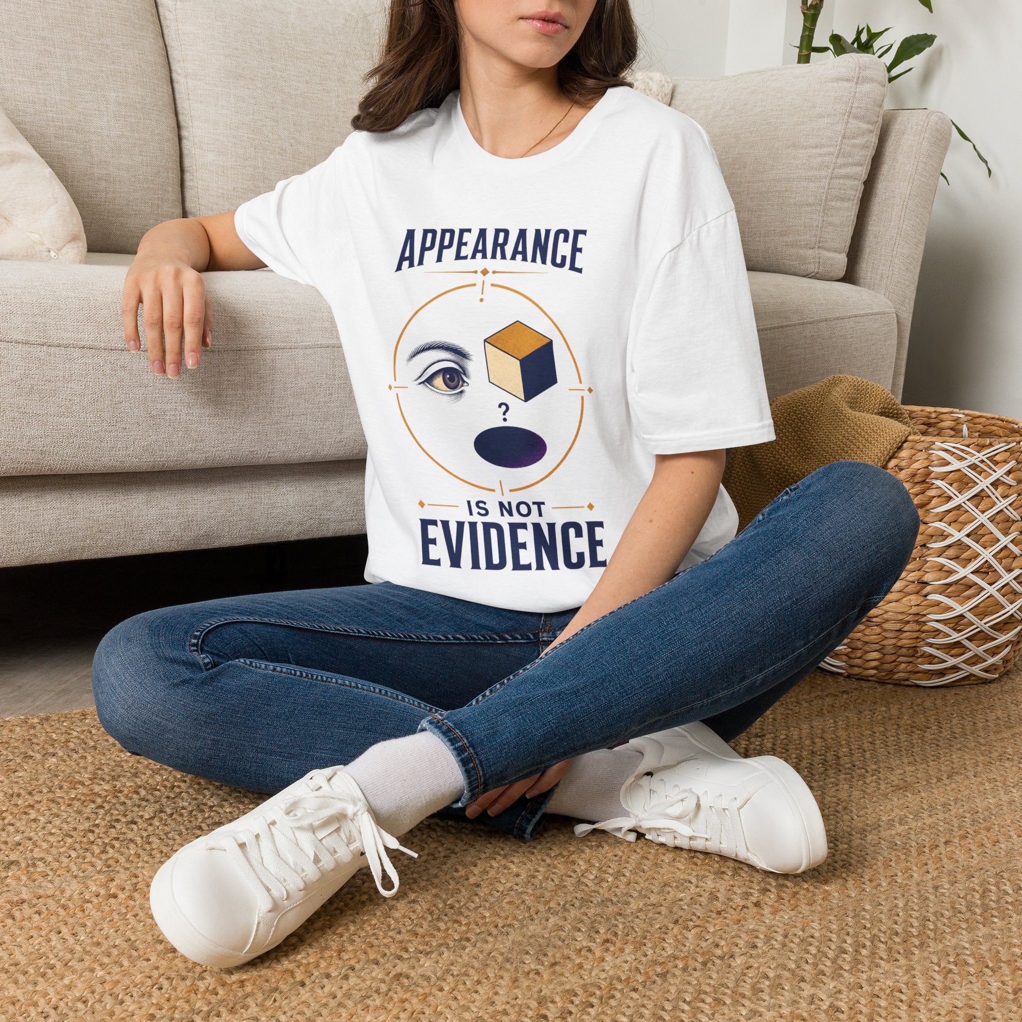 "Appearance Is Not Evidence" Graphic Tee
