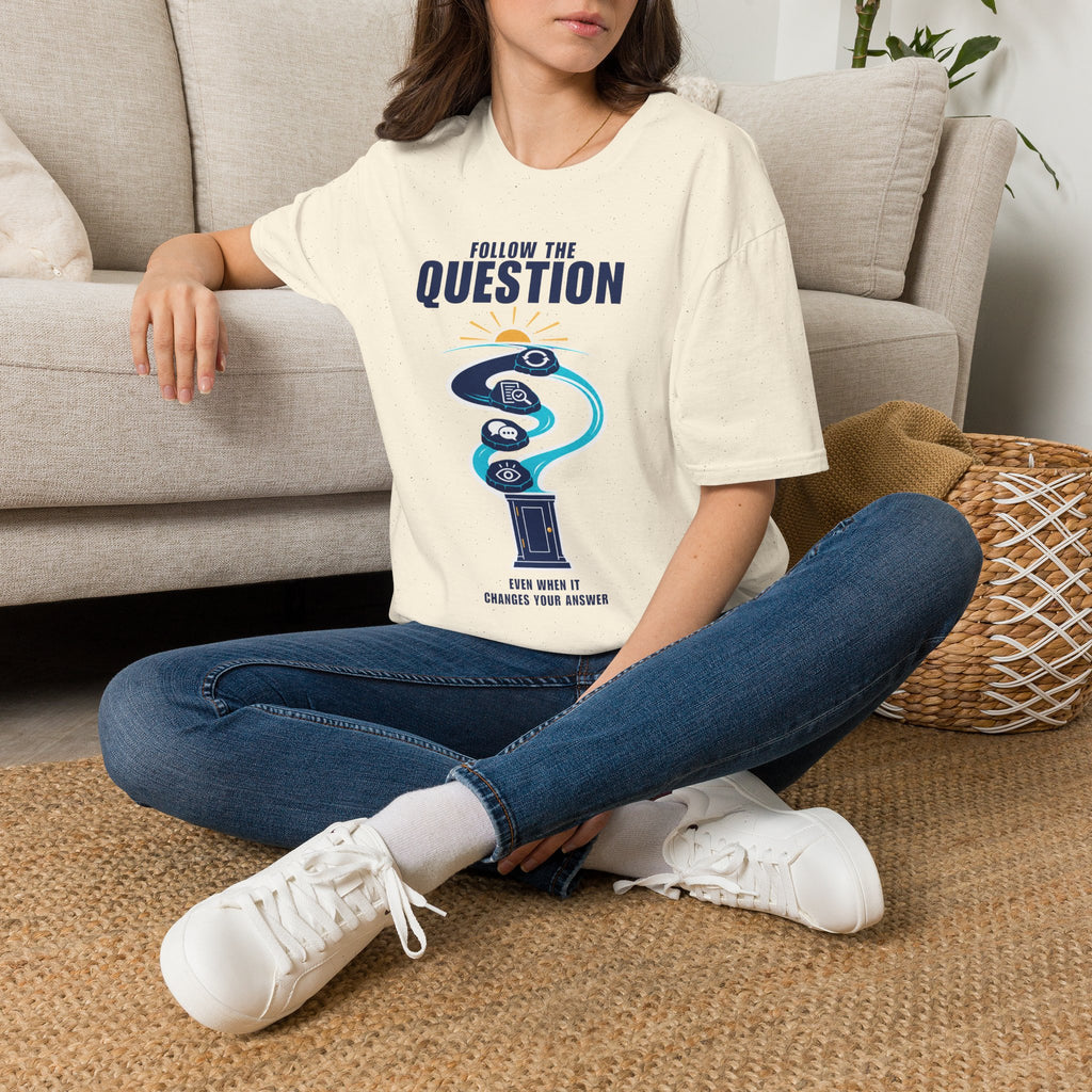 Follow the Question T-Shirt — Inspirational Travel & Curiosity Tee