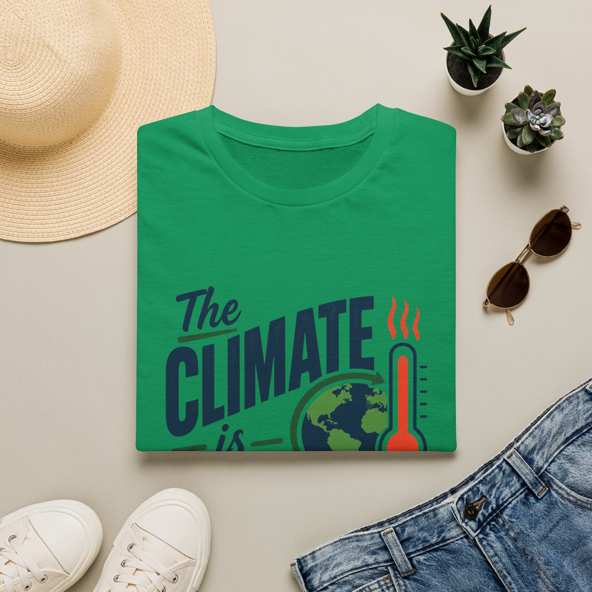 Climate Is Changing T-Shirt — "Why Aren't We" Environmental Awareness Tee