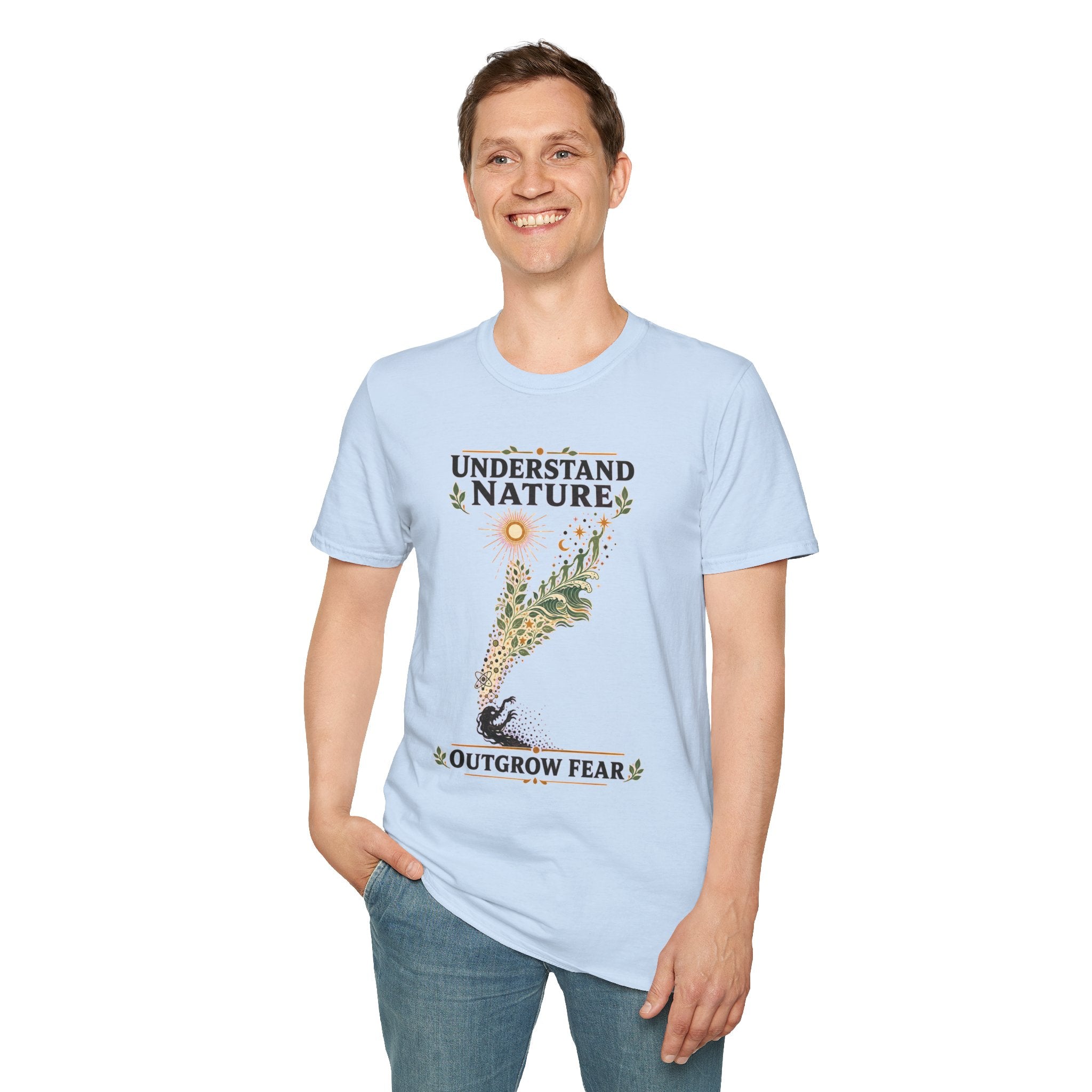Understand Nature T-Shirt — Botanical 'Outgrow Fear' Graphic Tee