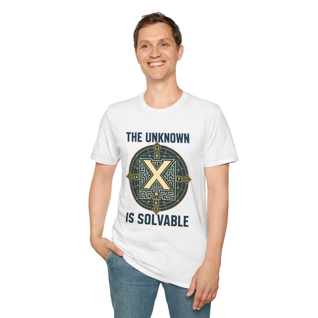 Mystery Puzzle T-Shirt — "The Unknown Is Solvable" Graphic Tee