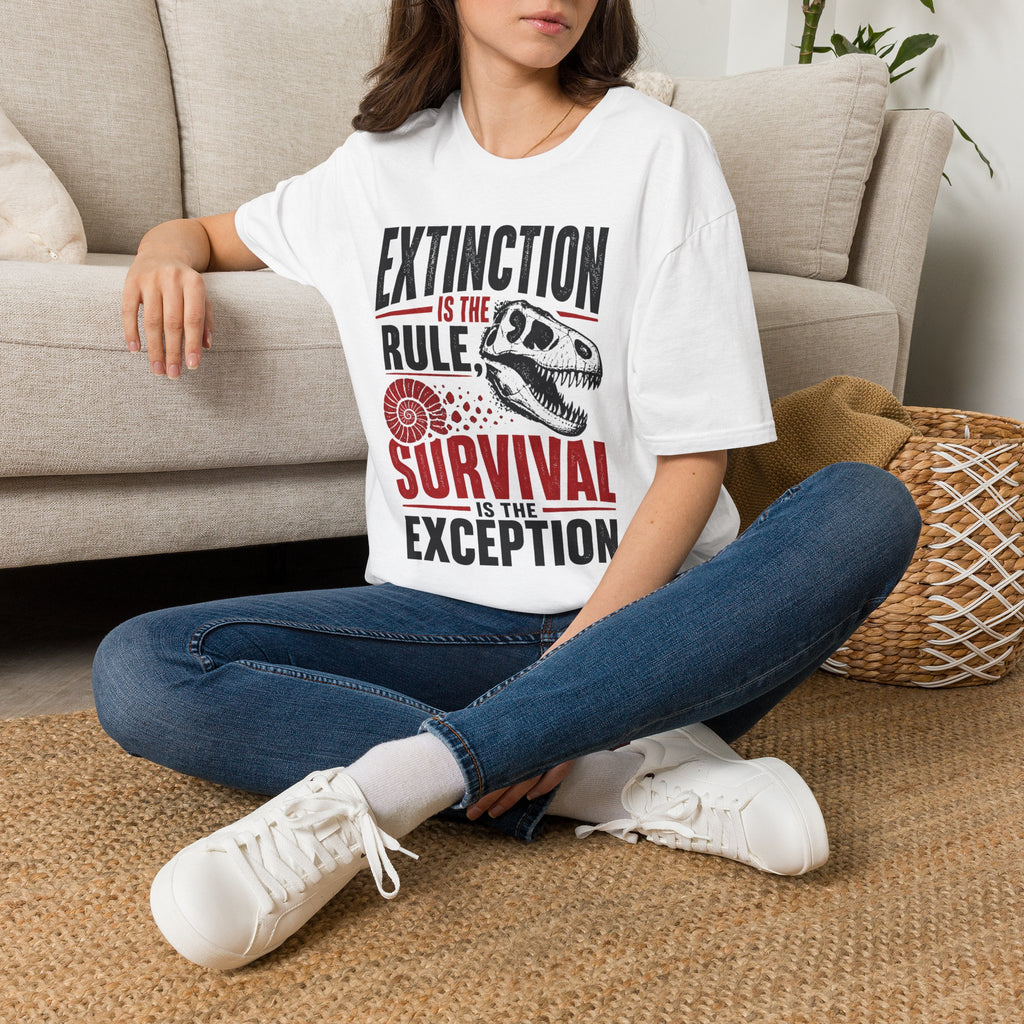 Extinction Is the Rule — Dinosaur Graphic T-Shirt