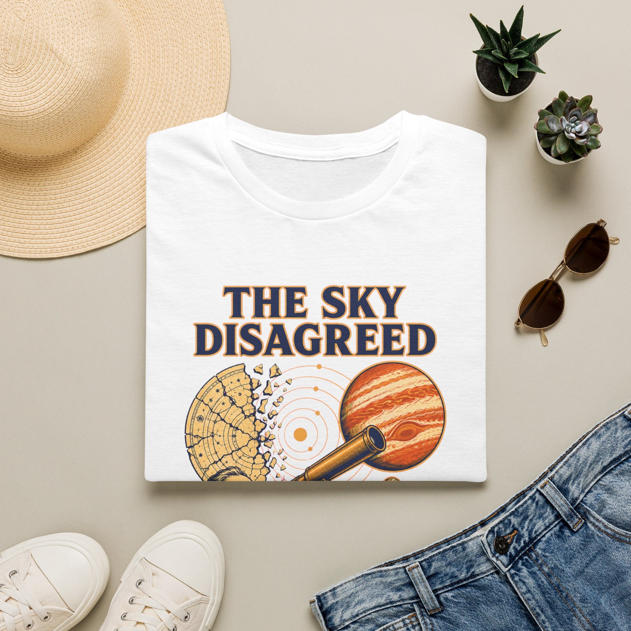 “The Sky Disagreed” Telescope Astronomer Graphic Tee