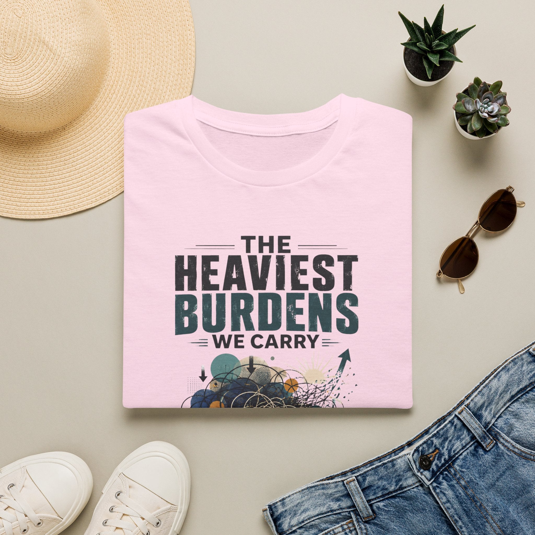 T-Shirt — “The Heaviest Burdens We Carry” Mental Health Awareness Tee