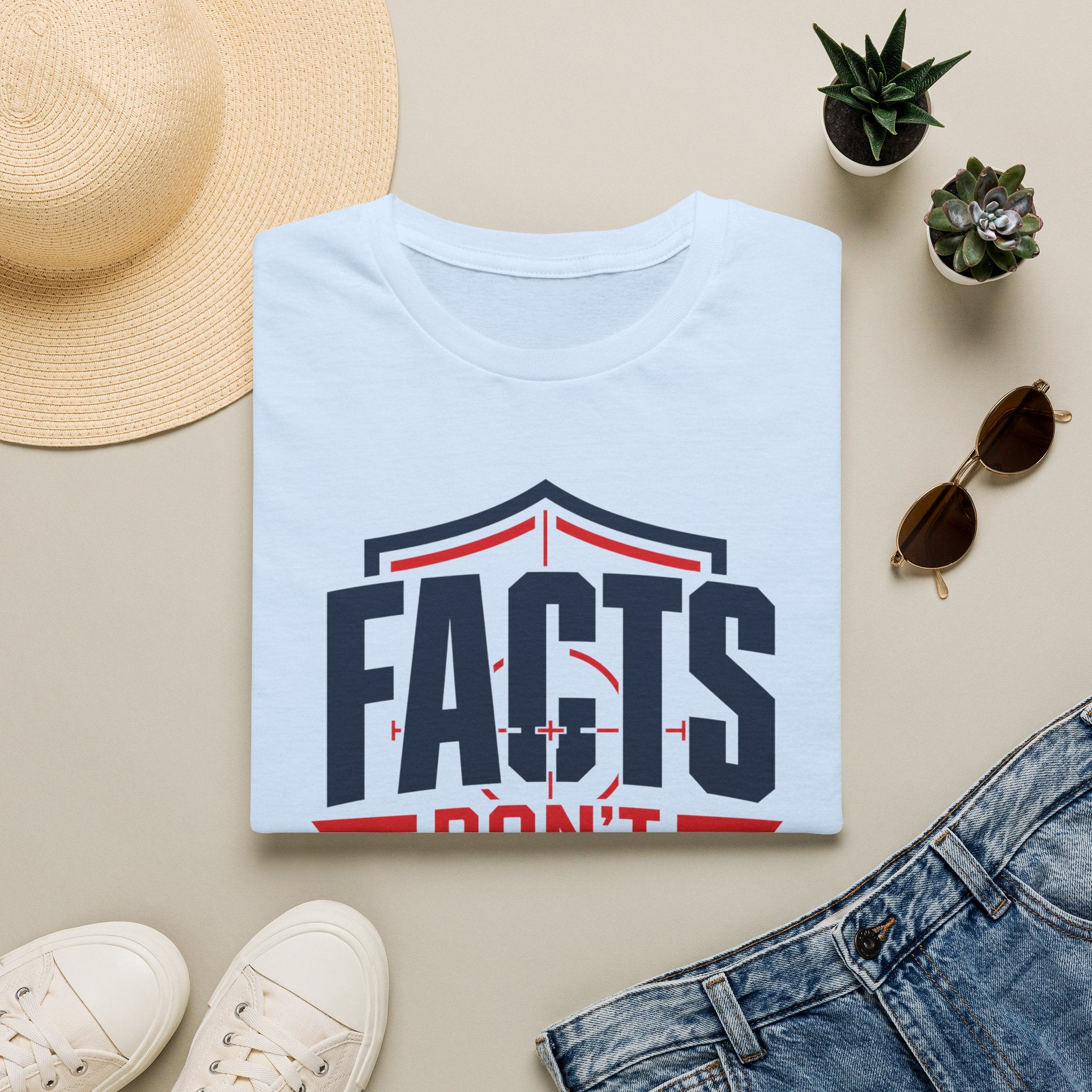 Facts Don’t Flinch T-Shirt — Bold Patriotic Statement Tee