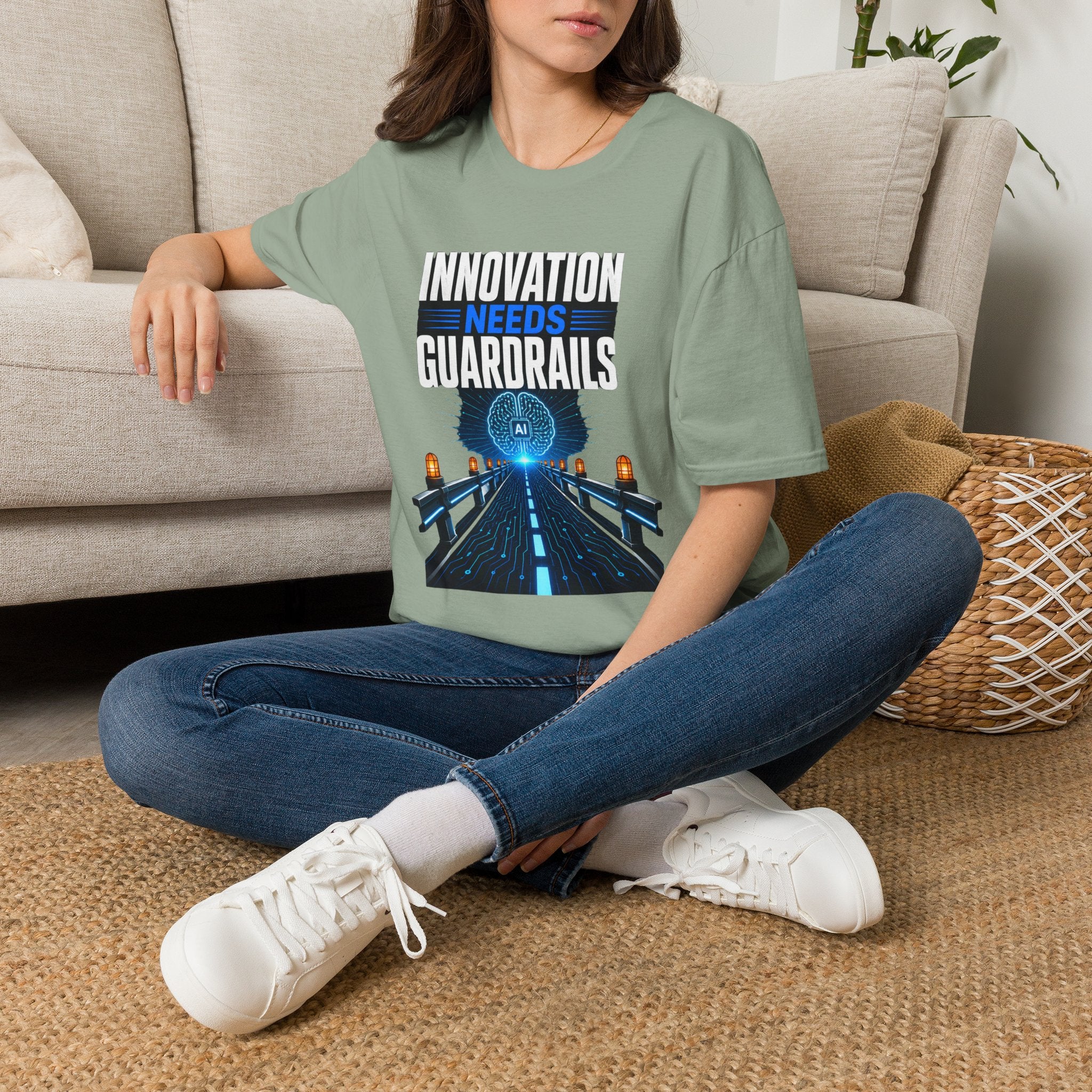 Innovation Needs Guardrails T-Shirt — AI Ethics & Responsible Tech Tee