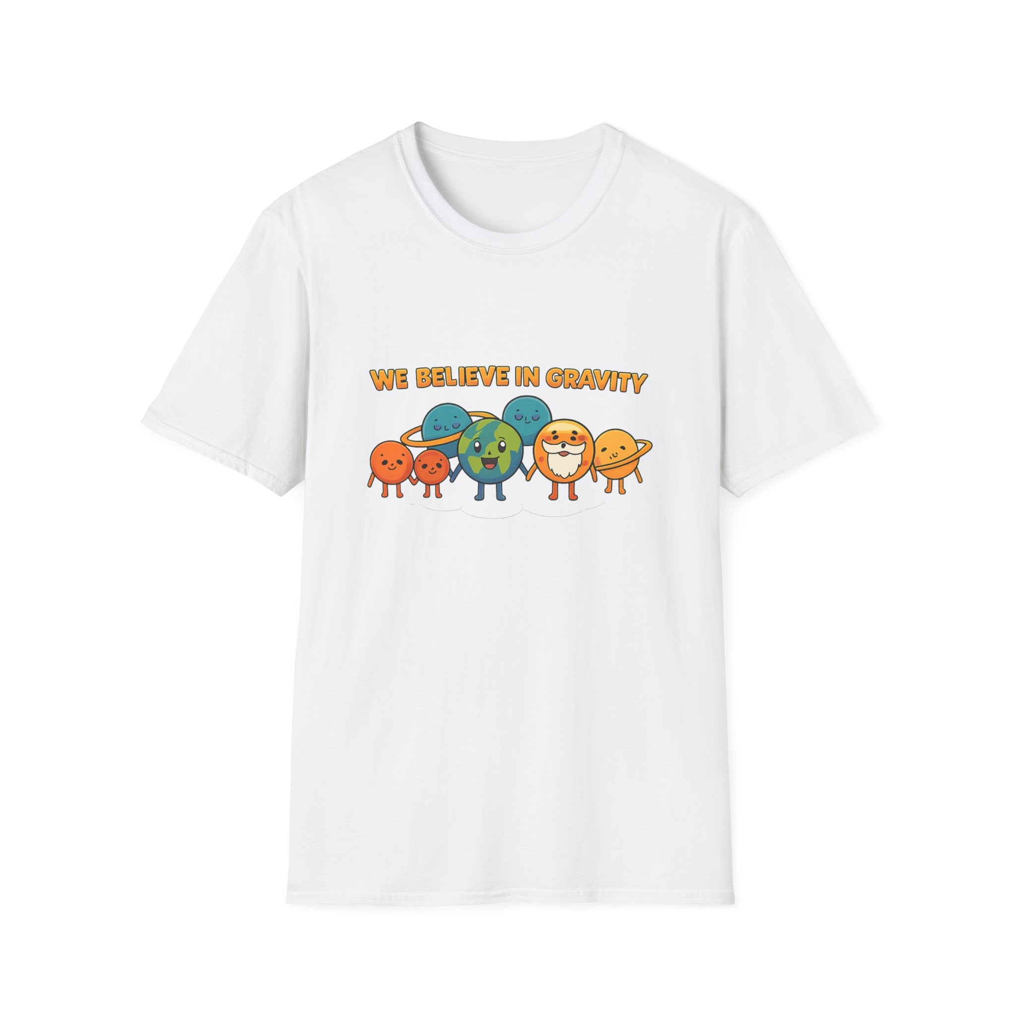 We Believe in Gravity Unisex Softstyle T-Shirt