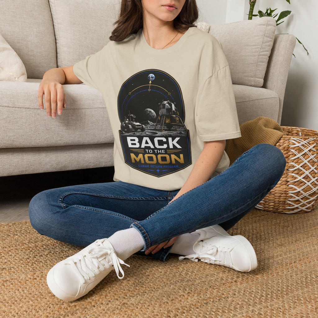 Back to the Moon T-Shirt — Lunar Mission Retro Space Tee
