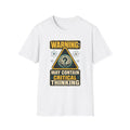 T-Shirt — "WARNING: May Contain Critical Thinking" Graphic Tee