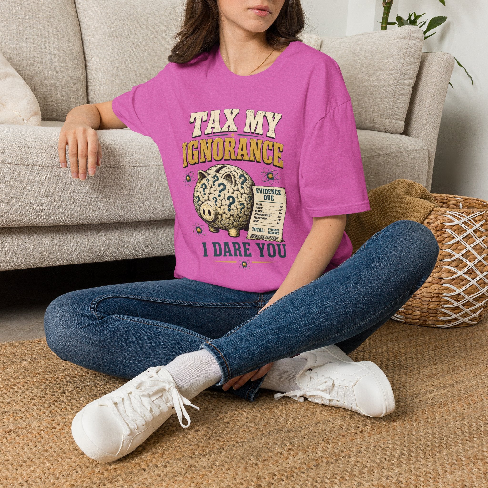 Tax My Ignorance T-Shirt – Funny Political Piggy Bank Design