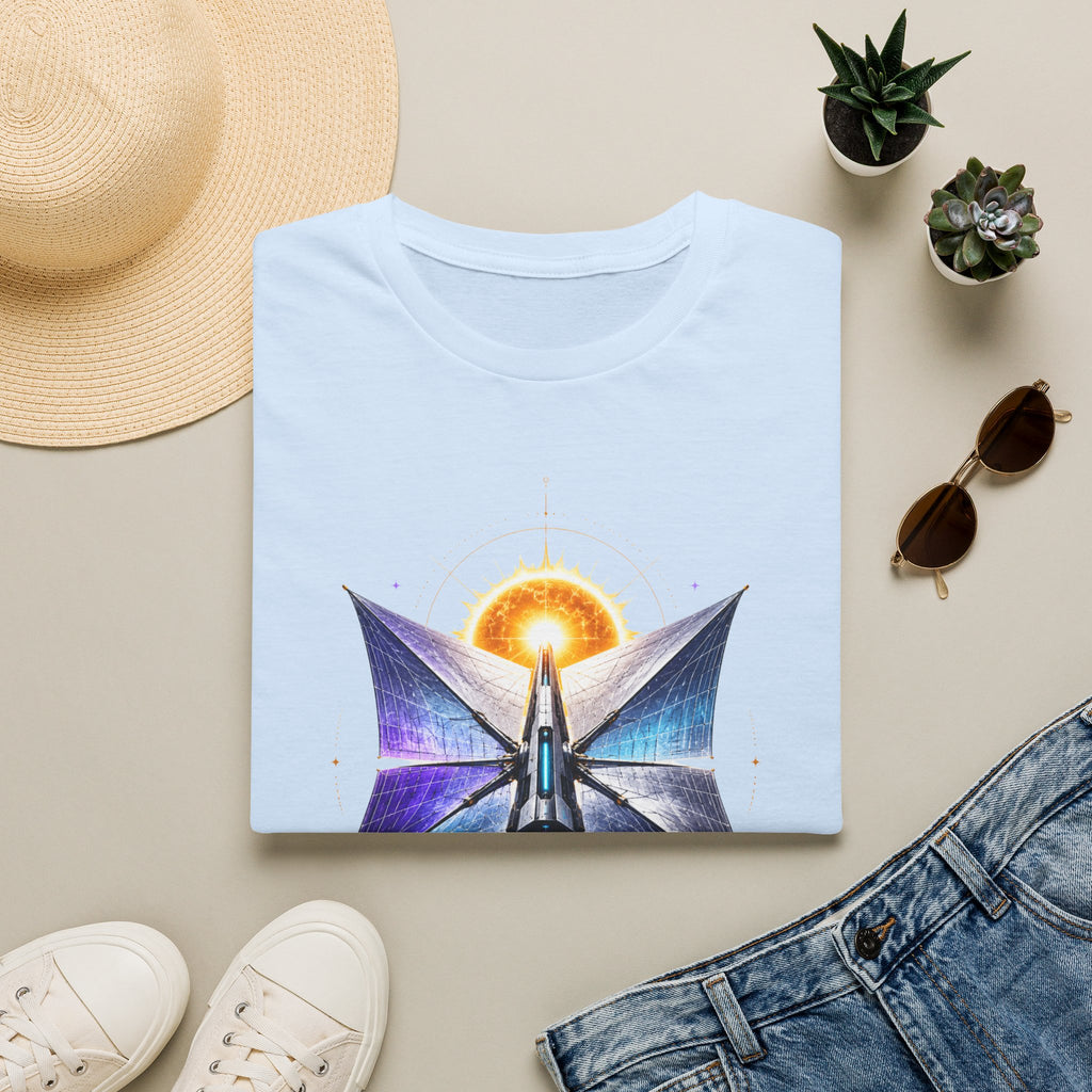 Solar Sail T‑Shirt — Spacecraft Butterfly Graphic ("Solar Sail")