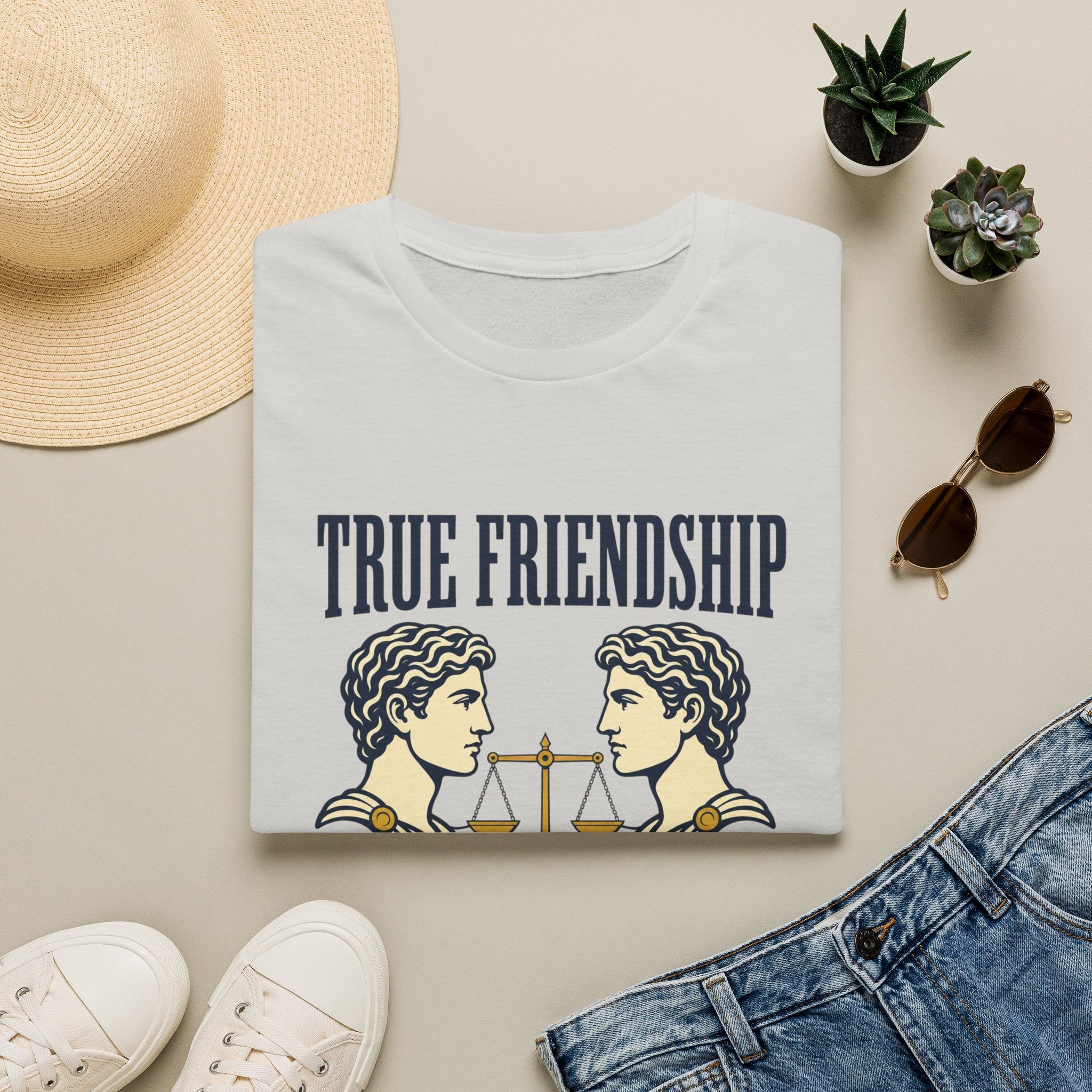 True Friendship T-Shirt — “True Friendship Only Exists Between Equals” Graphic Tee