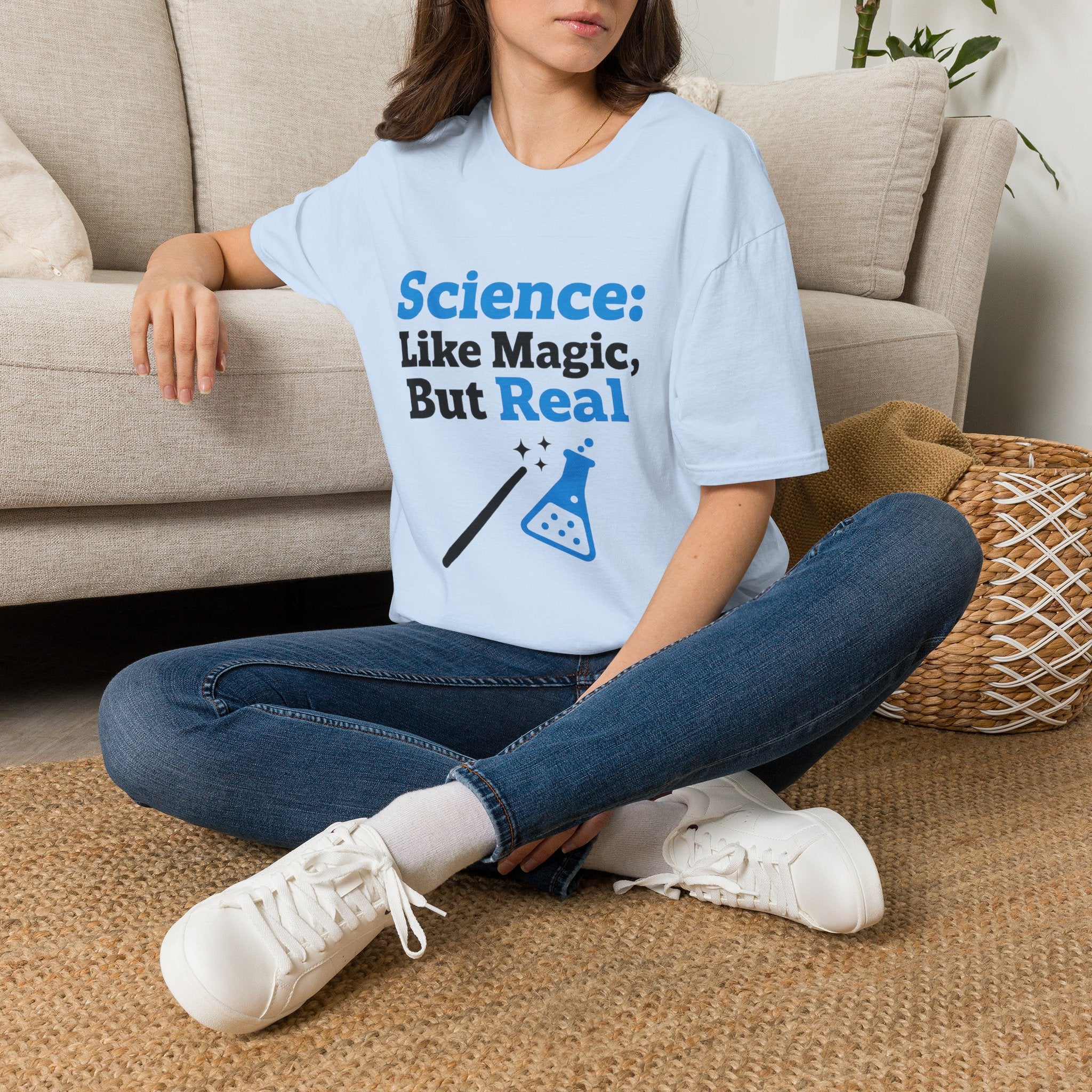 Science T-Shirt — “Science: Like Magic, But Real” Graphic Tee