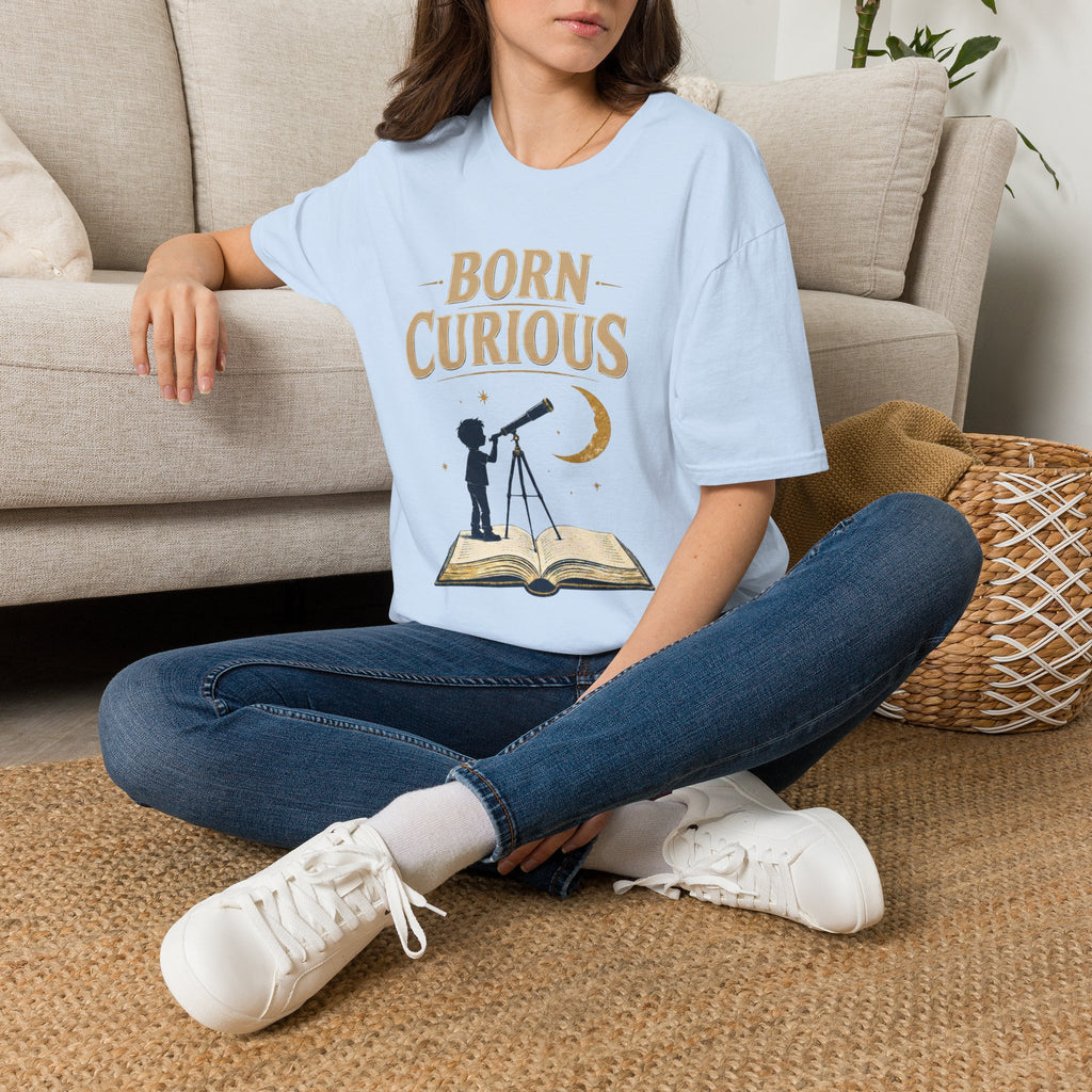 Born Curious Telescope T-Shirt