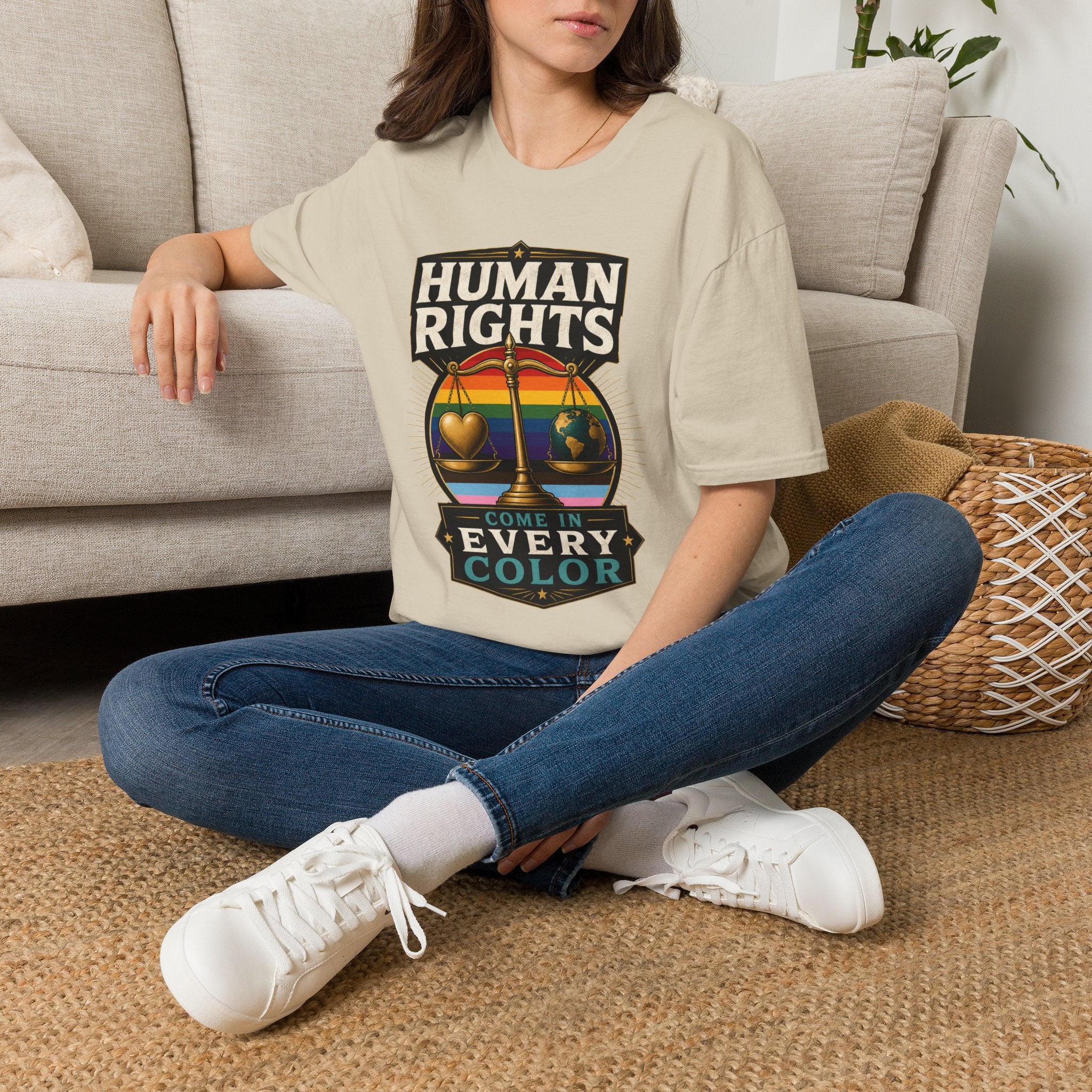 Human Rights T-Shirt — Love in Every Color LGBTQ+ Pride Tee