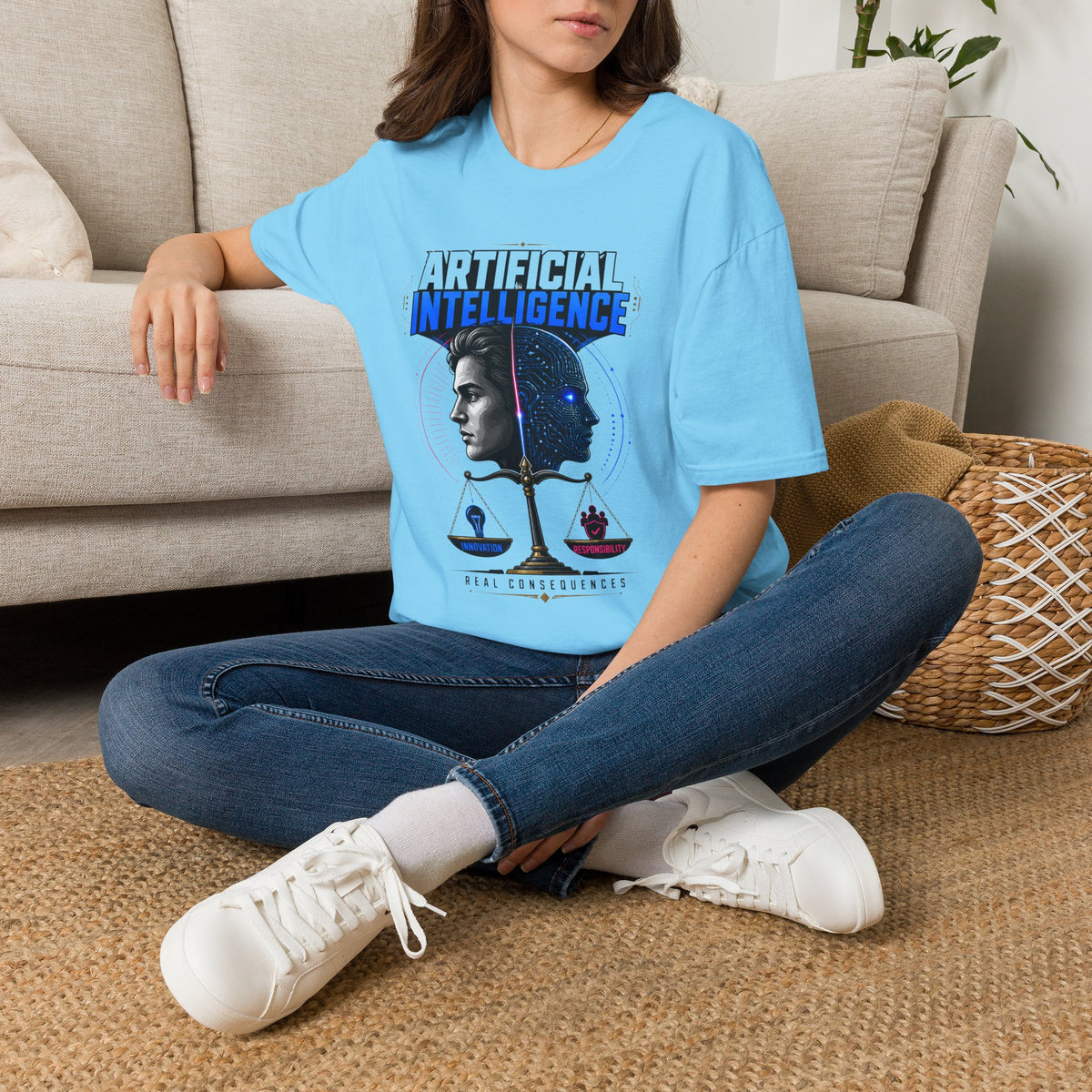 Artificial Intelligence T-Shirt — Futuristic Tech Graphic Tee
