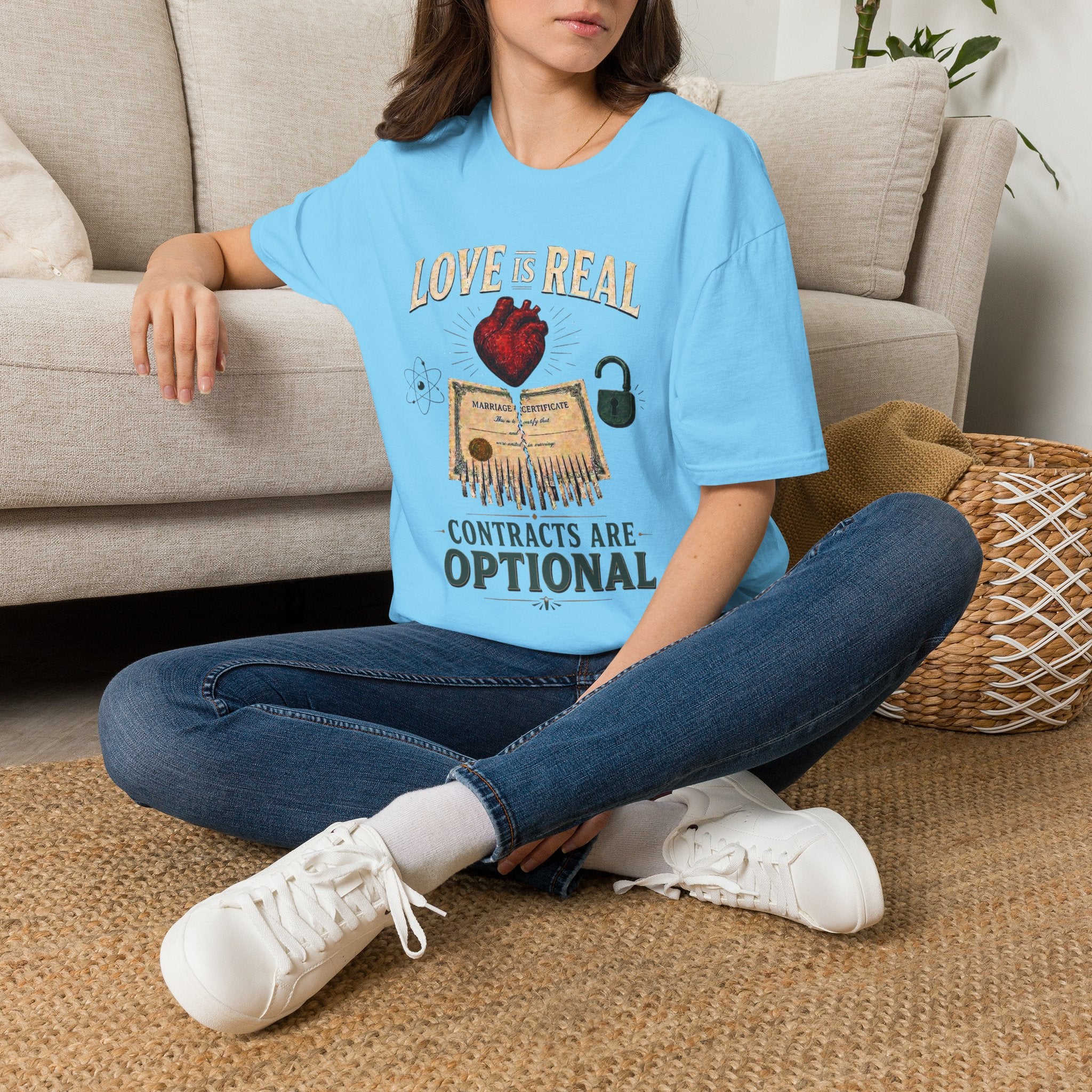 Love Is Real, Contracts Are Optional Graphic Tee