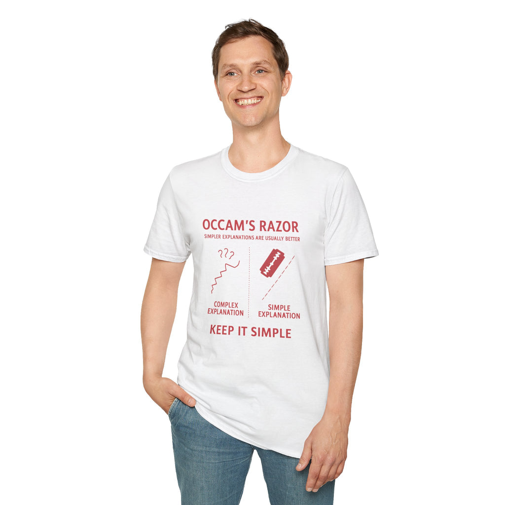 Occam's Razor T-Shirt — Keep It Simple Philosophy Tee