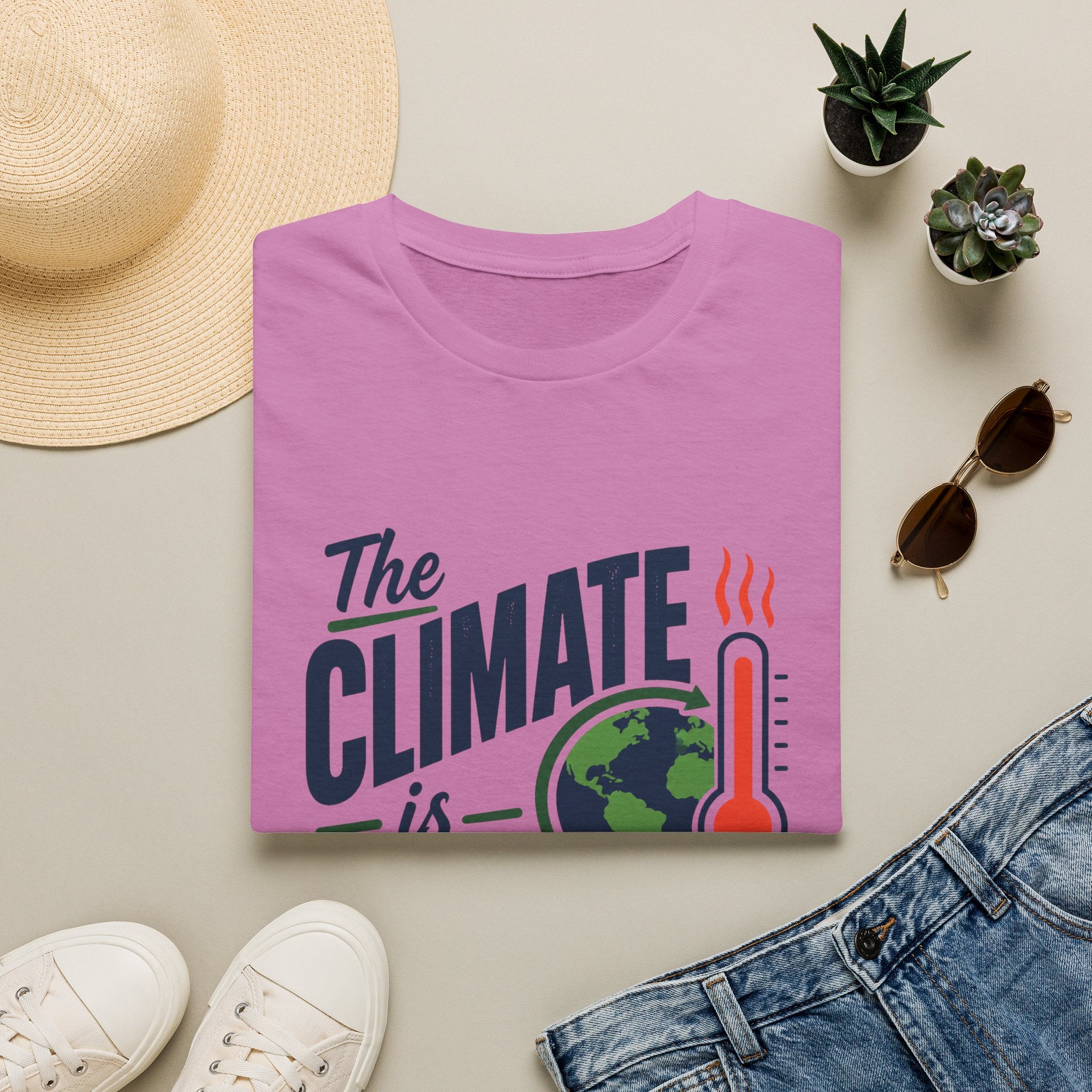 Climate Is Changing T-Shirt — "Why Aren't We" Environmental Awareness Tee