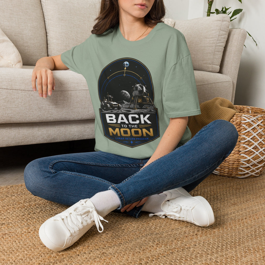 Back to the Moon T-Shirt — Lunar Mission Retro Space Tee