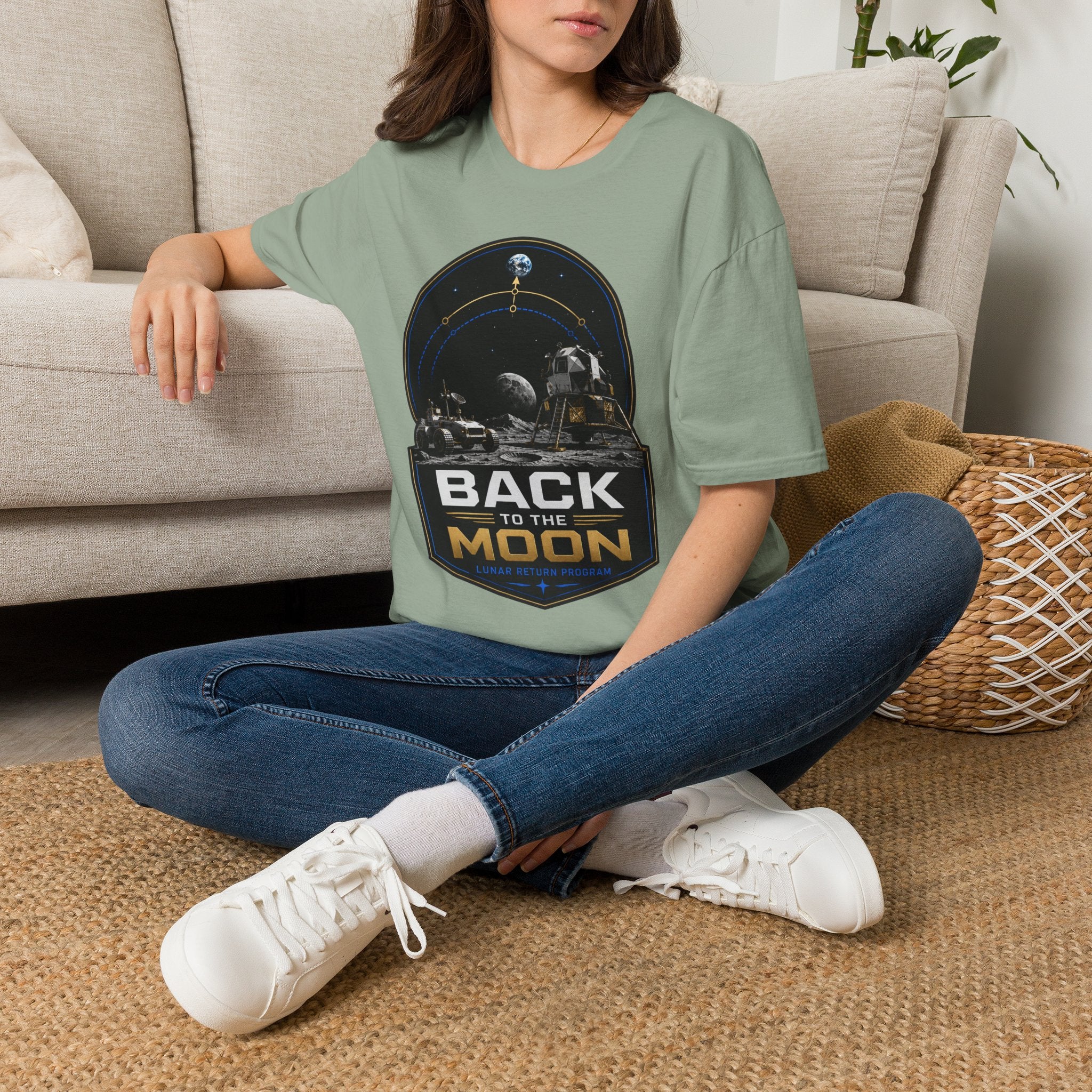 Back to the Moon T-Shirt — Lunar Mission Retro Space Tee