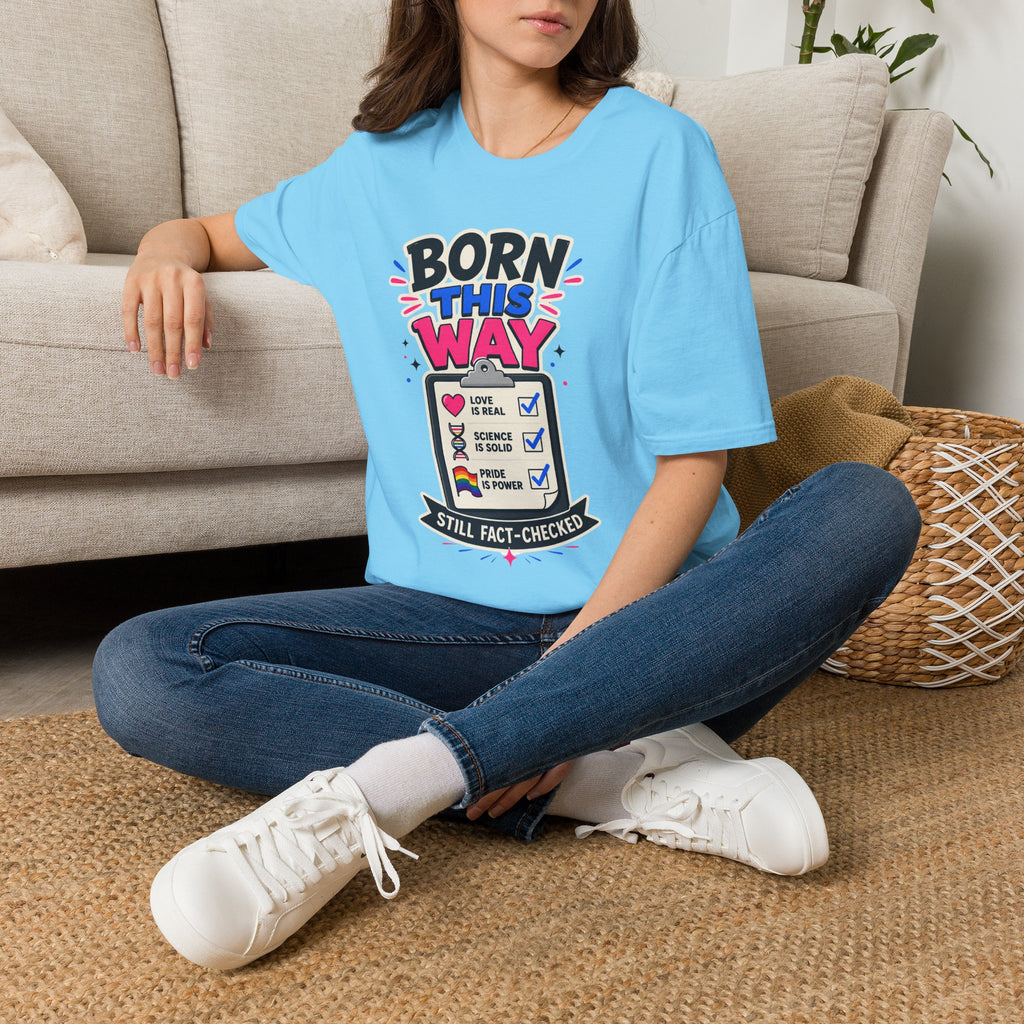Born This Way T-Shirt — Pride LGBTQ+ Checklist Graphic Tee