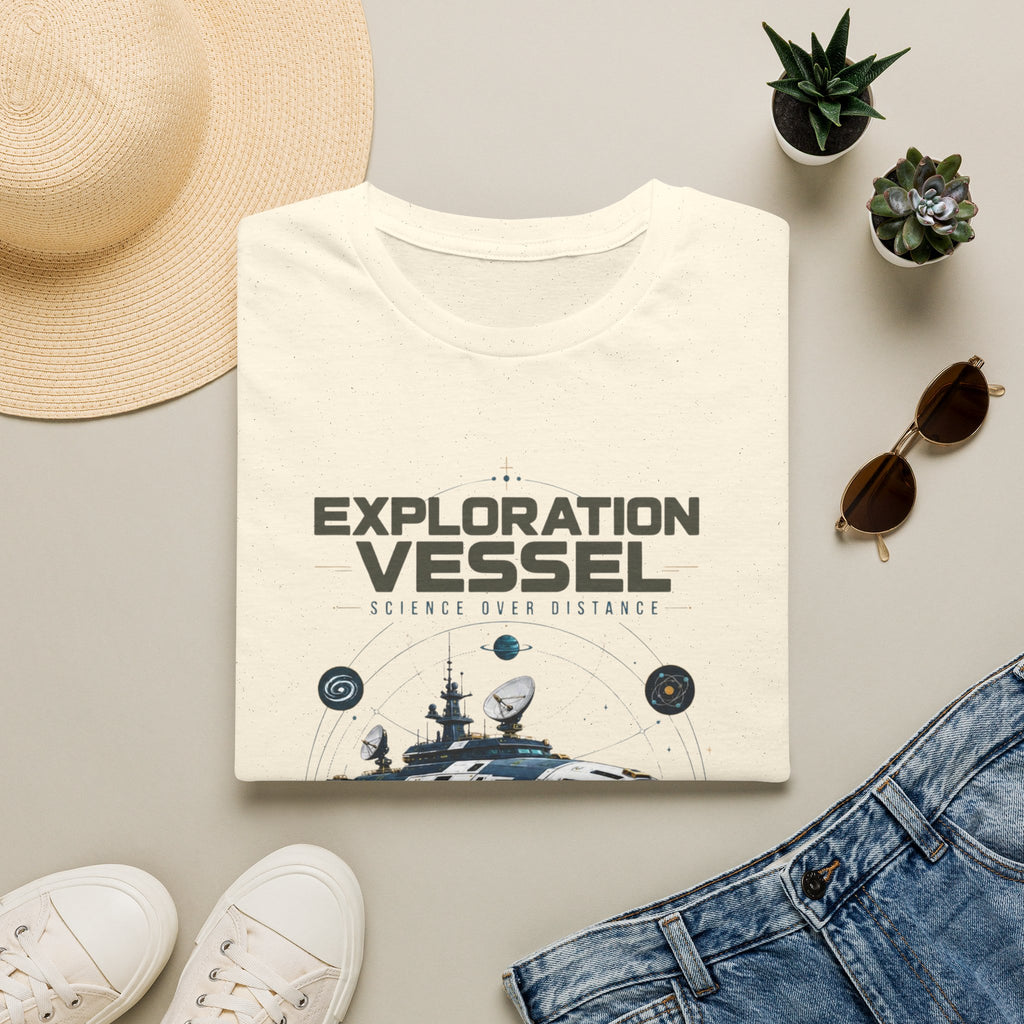 Exploration Vessel T-Shirt — Science Over Distance Space Graphic Tee