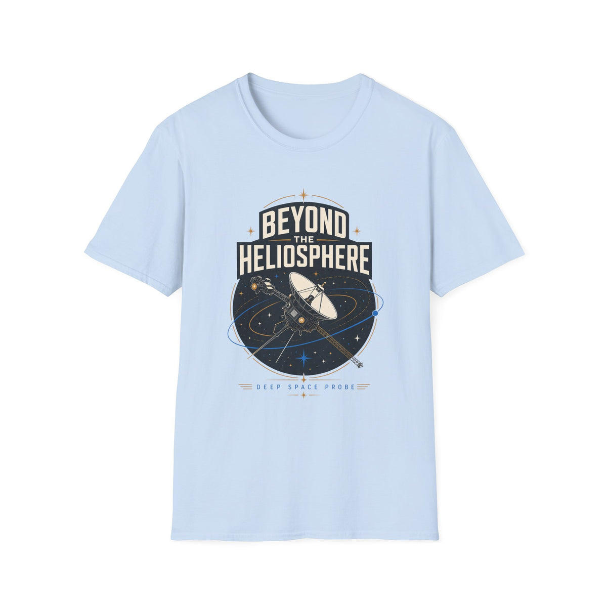 Beyond the Heliosphere T-Shirt — Space Exploration Graphic Tee