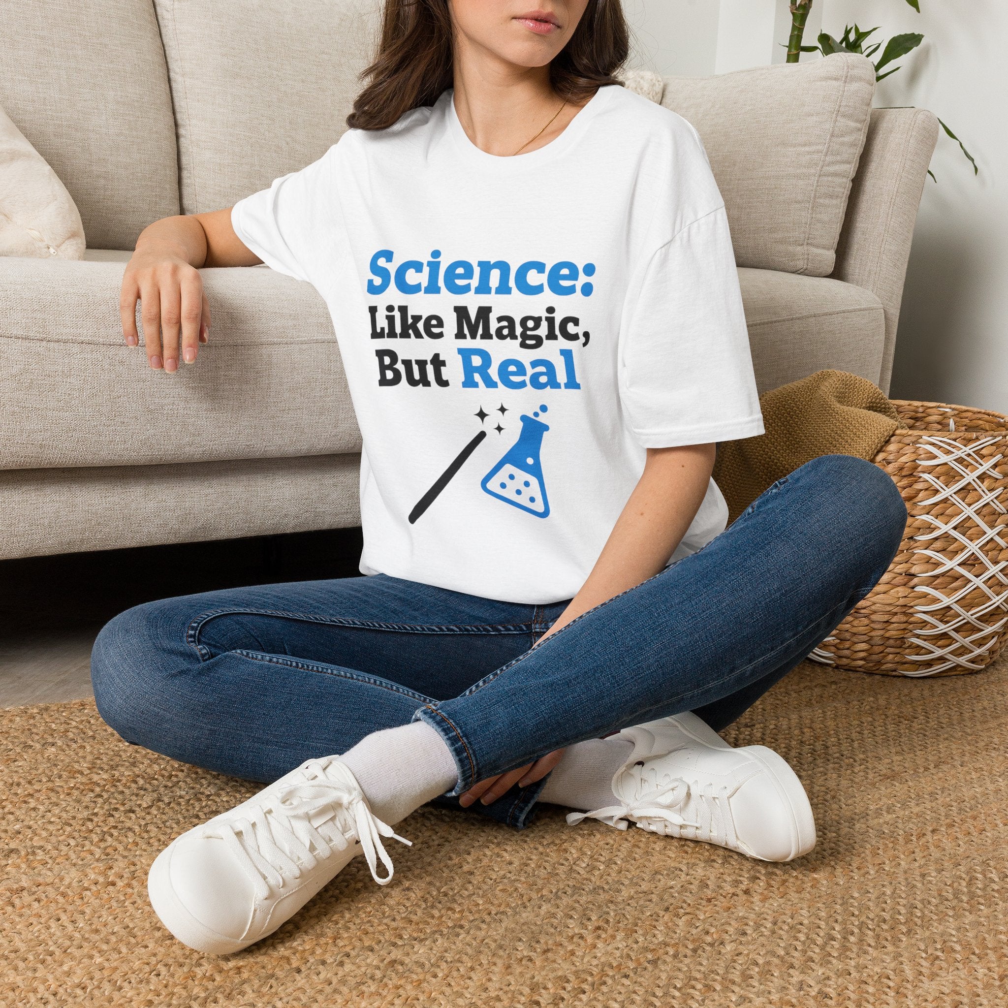 Science T-Shirt — “Science: Like Magic, But Real” Graphic Tee