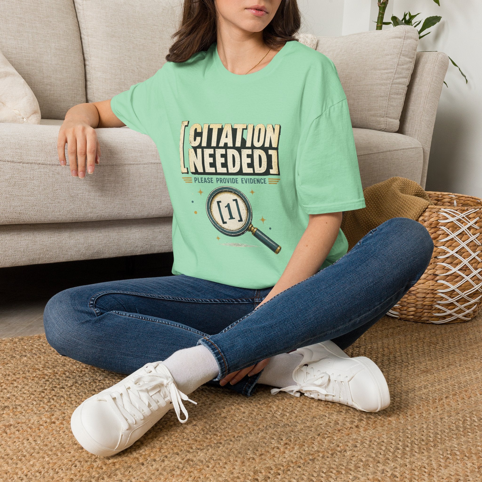 Citation Needed T-Shirt — "Please Provide Evidence" Graphic Tee