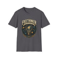 Freethinker Graphic T-Shirt — "Question Everything" Lightbulb Design