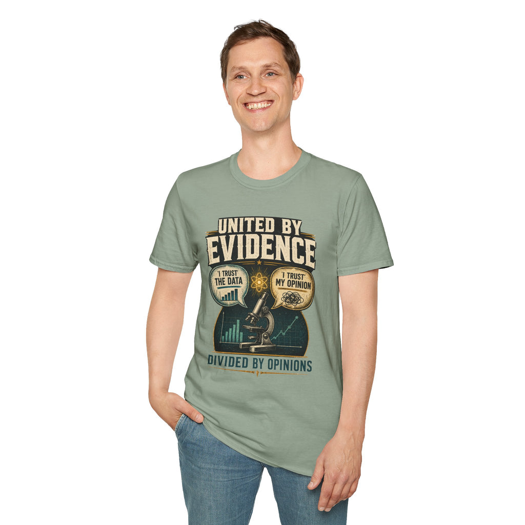 Evidence T-Shirt — "United by Evidence" Science Graphic Tee
