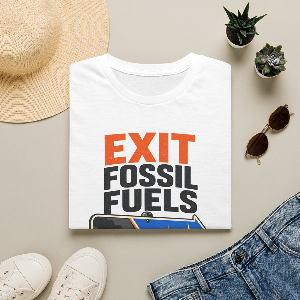 "Exit Fossil Fuels, Enter Clean Power" Environmental Tee