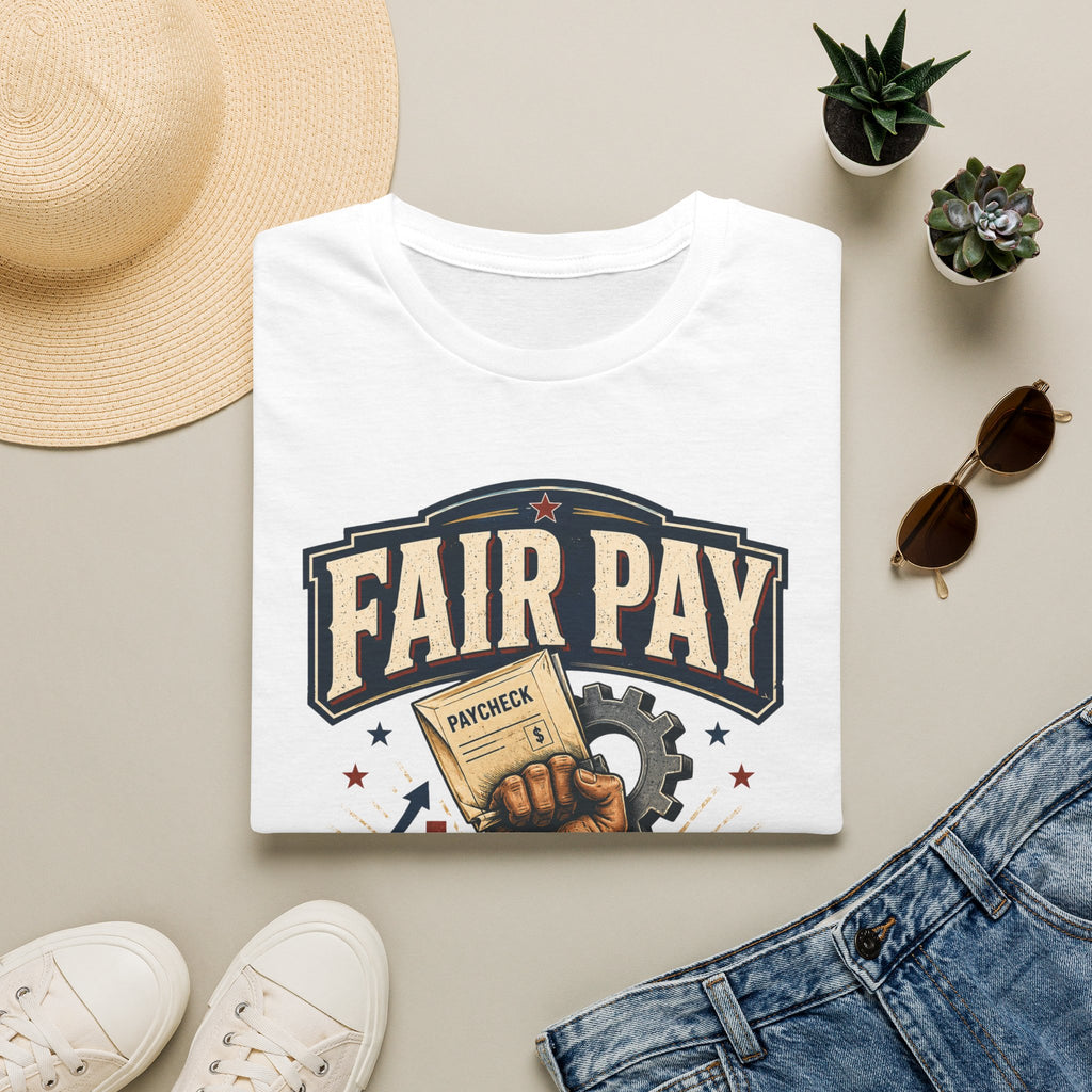 Fair Pay T-Shirt — "Fair Pay Was Never a Gift" Labor Rights Graphic Tee