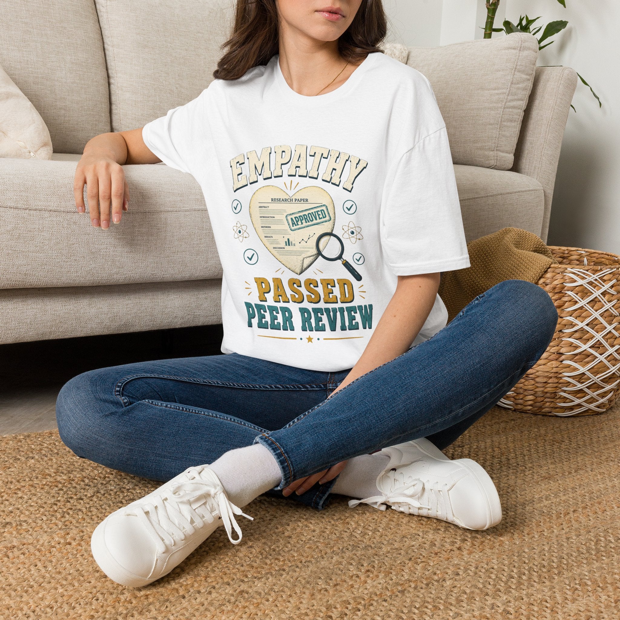 Empathy Passed Peer Review T-Shirt — 'Empathy Approved' Medical / Counseling Tee