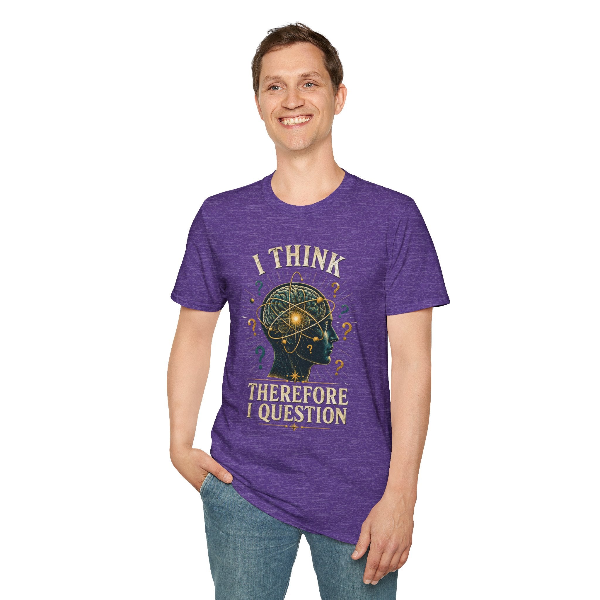 Questioning Mind T-Shirt — I Think Therefore I Question Graphic Tee