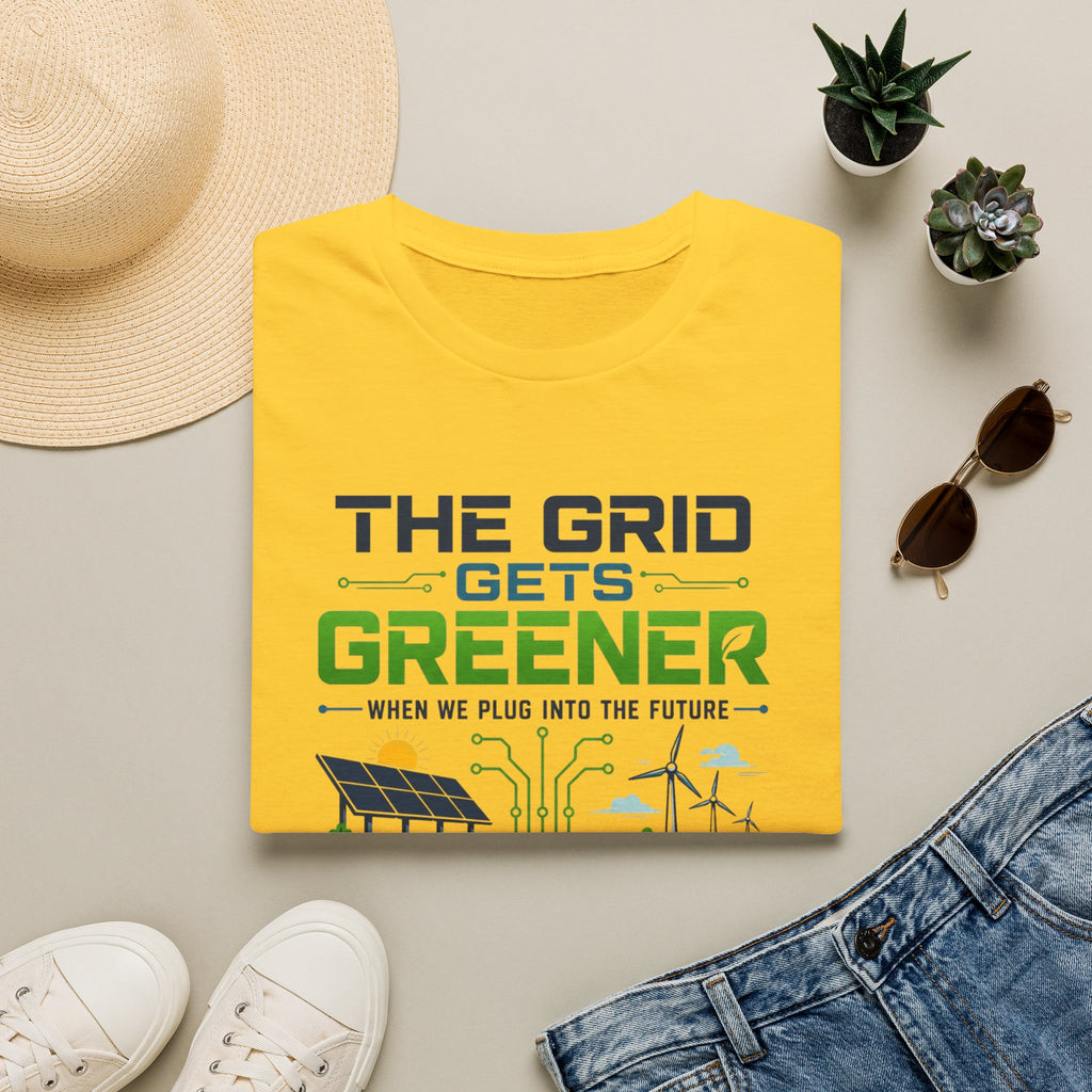"The Grid Gets Greener" Eco Renewable Energy Tee