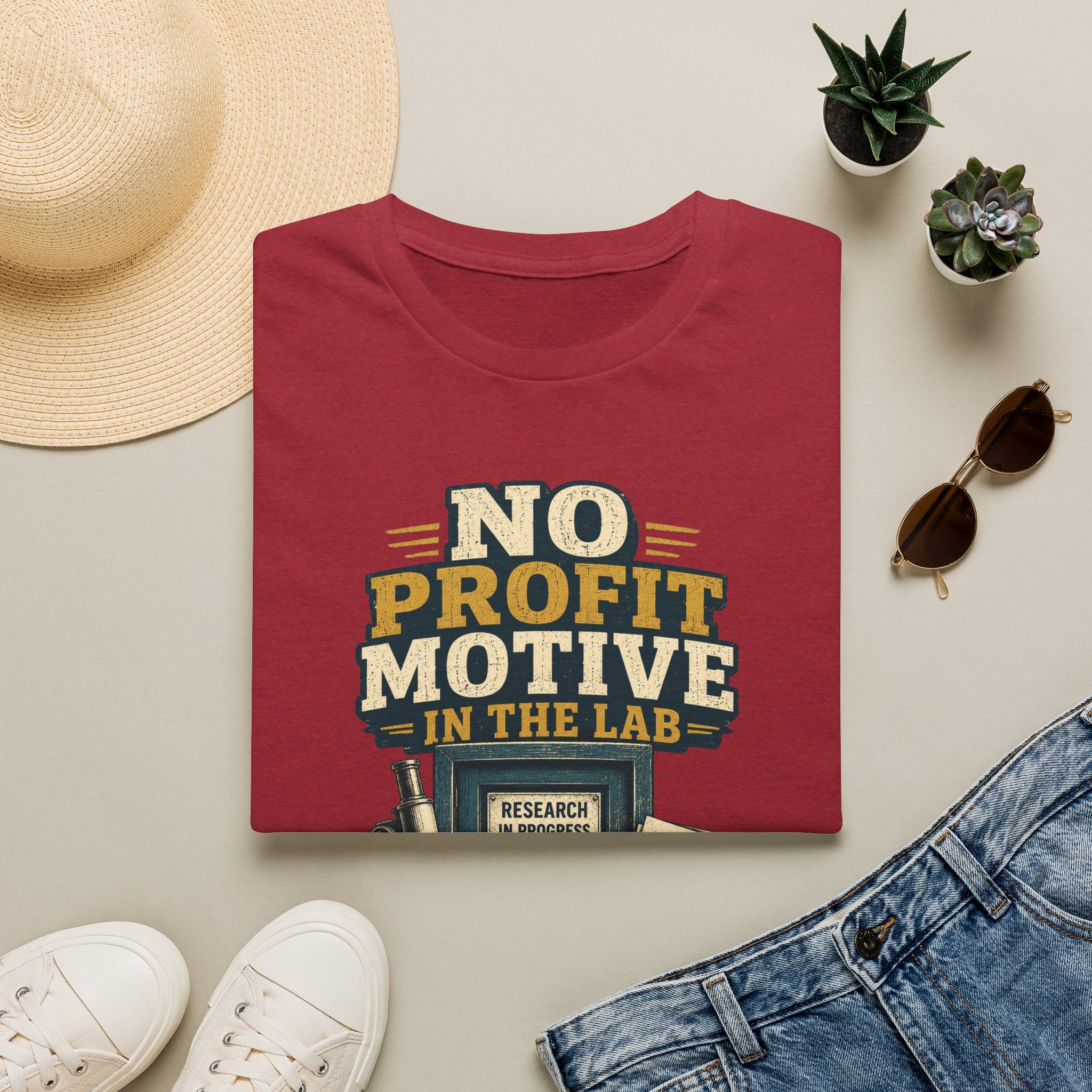 No Profit Motive in the Lab T‑Shirt — Researcher Science Tee